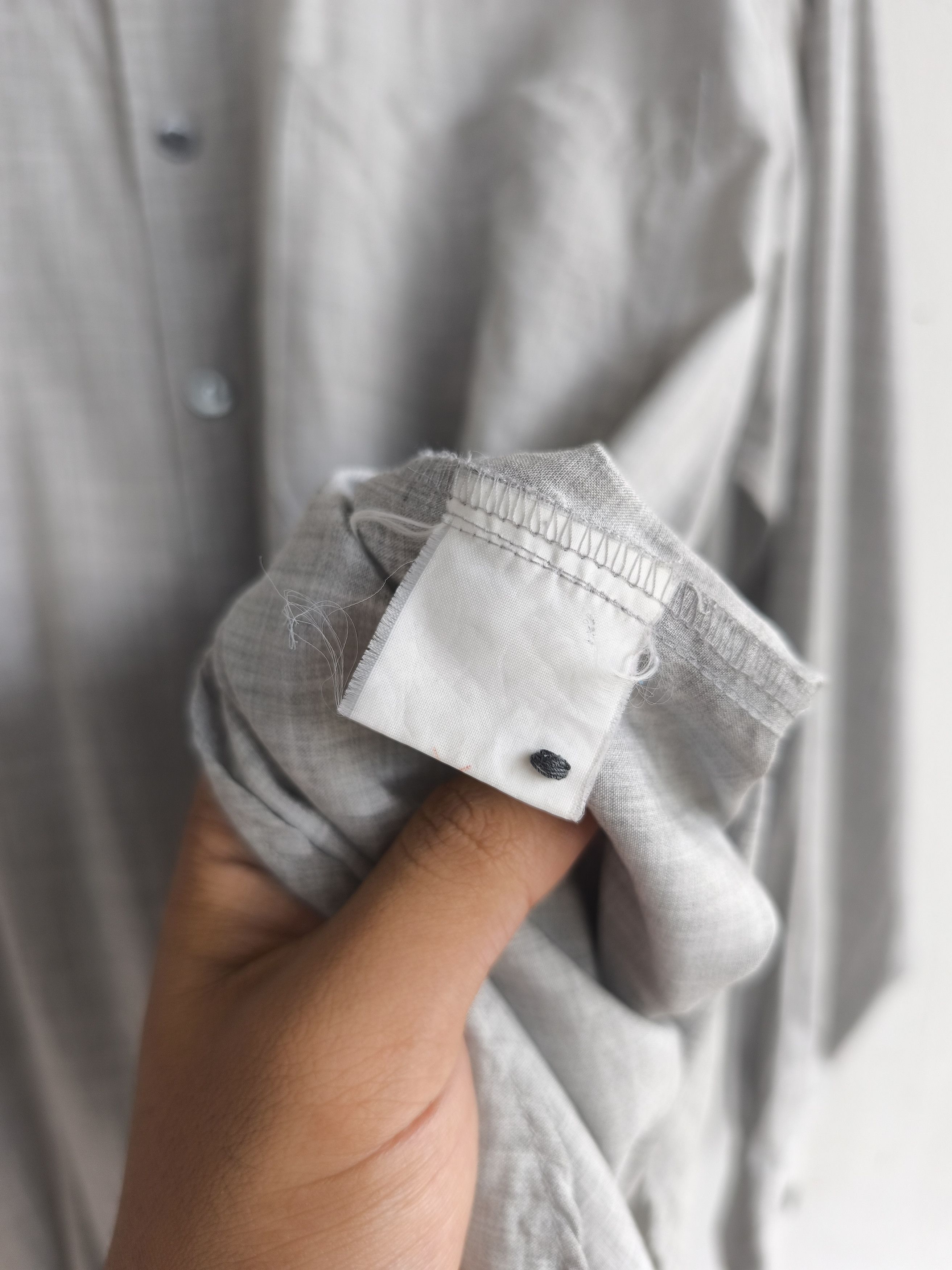 Yohji Yamamoto 80s Yohji Yamamoto mandarin shirt Size US L / EU 52-54 / 3 - 3 Thumbnail