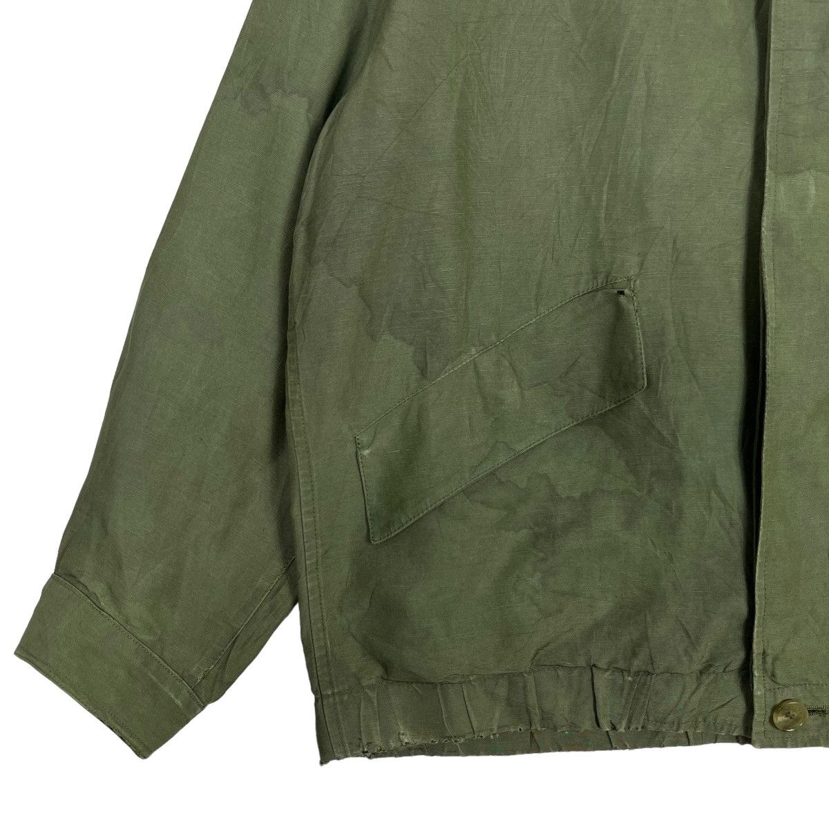 Alfred Dunhill 🔥 VINTAGE DUNHILL HGTONE SILK LINEN JACKET MADE IN ITALY Size US M / EU 48-50 / 2 - 4 Thumbnail