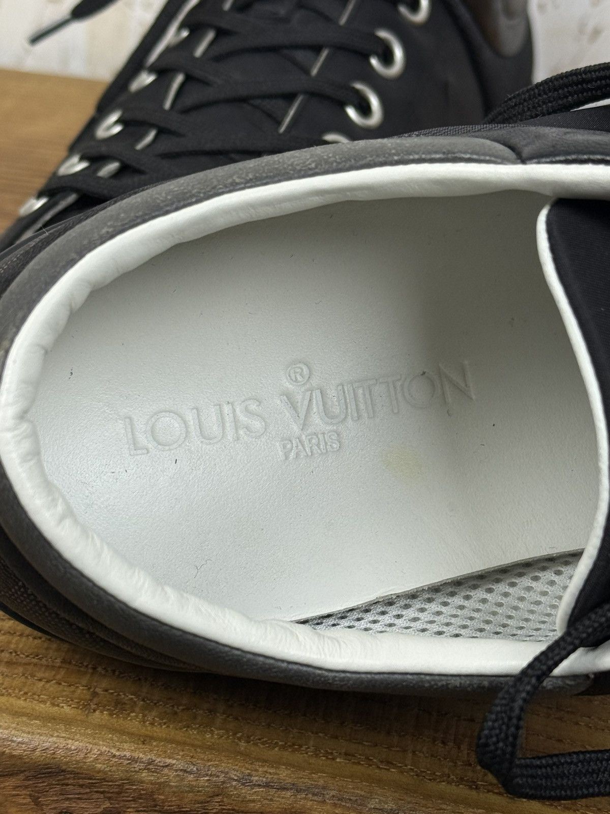 Louis Vuitton Louis Vuitton Nylon/Damier Graphite Sprinter Low Top Sneaker Size US 7.5 / EU 40-41 - 15 Thumbnail