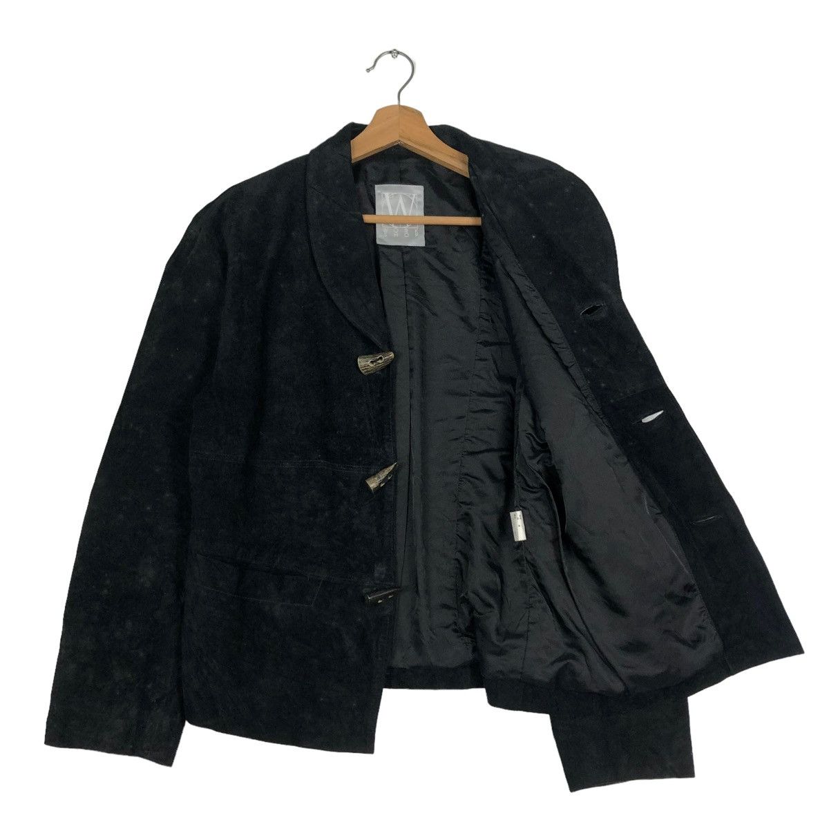Yohji Yamamoto 🔥ARCHIEVE PIG SKINS GENUINE LEATHER JACKET WORK SHOP JAPAN Size US S / EU 44-46 / 1 - 11 Thumbnail