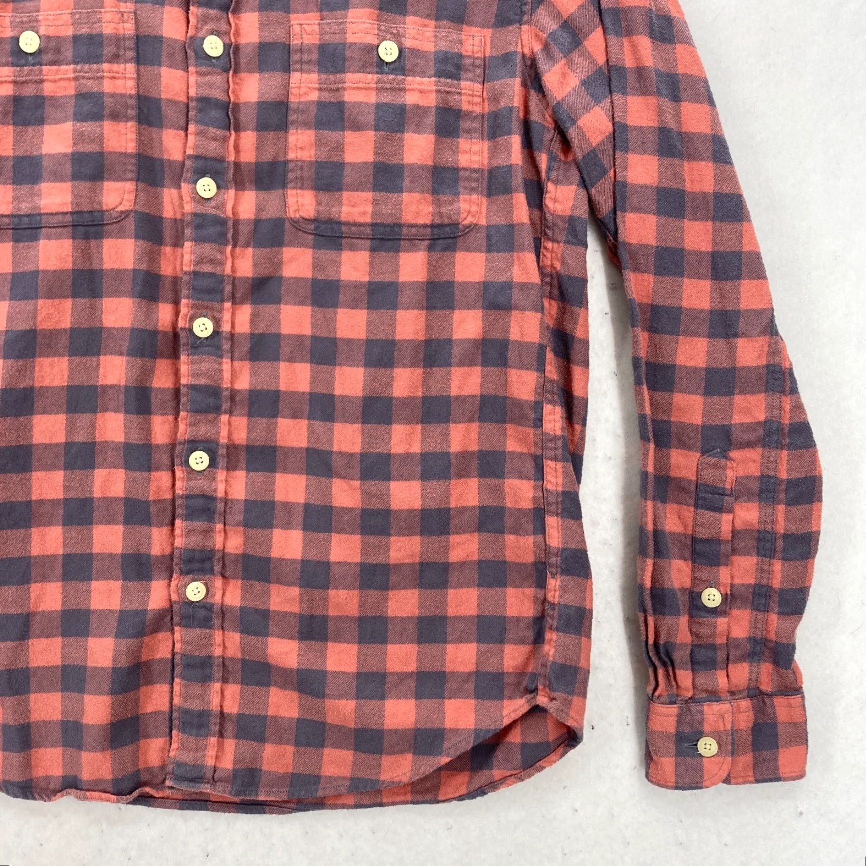 J.Crew J.CREW Flannel Shirt Mens M Slim Red Gingham Plaid Button Up Camp Hike Shirt Mens Size US M / EU 48-50 / 2 - 3 Thumbnail