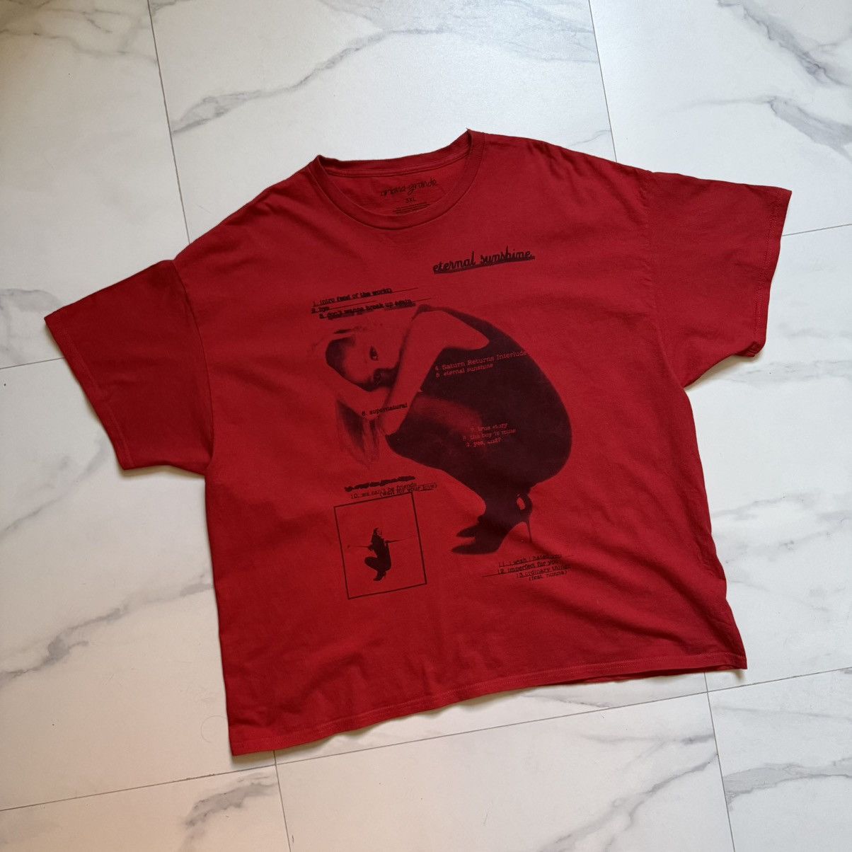 Band Tees Ariana Grande Eternal Sunshine Tracklist Tee Size US XXL / EU 58 / 5 - 3 Thumbnail