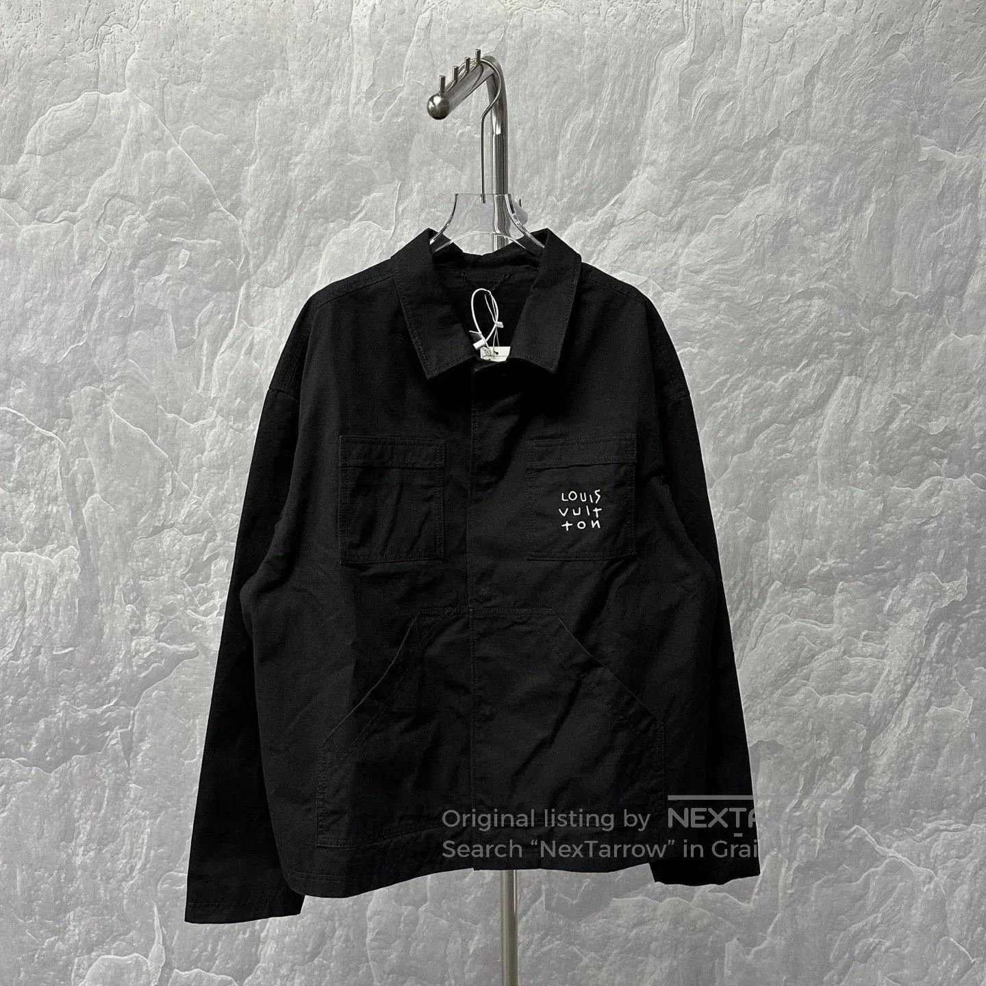 Louis Vuitton louis vuitton embroidered logo flight jacket. Size US XXL / EU 58 / 5 - 1 Thumbnail