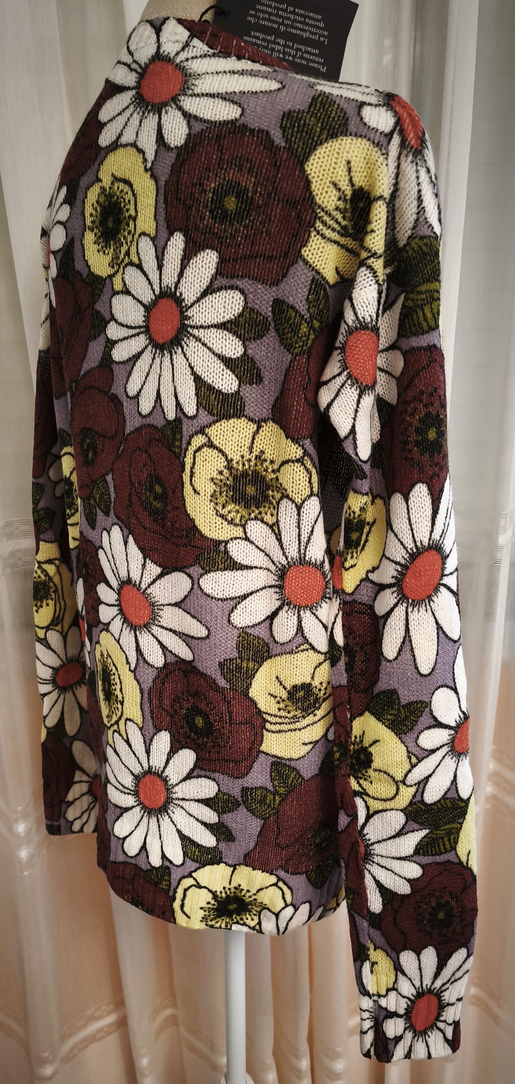 Prada Flower print oversize sweater Size S / US 4 / IT 40 - 7 Thumbnail