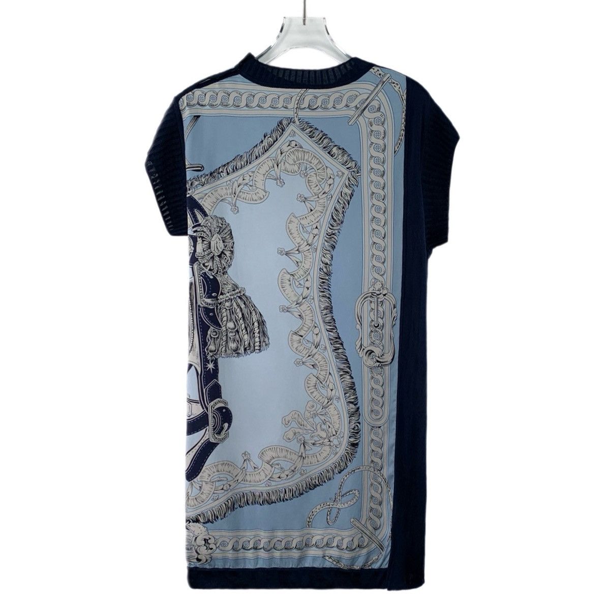 Hermes Hermes Twillaine Vest Printed Silk Short Sleeve Dress K26WX Size M / US 6-8 / IT 42-44 - 2 Thumbnail