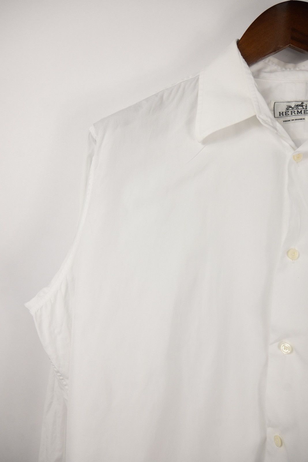 Designer × Hermes Hermes Vintage classic white shirt Size US XL / EU 56 / 4 - 5 Thumbnail