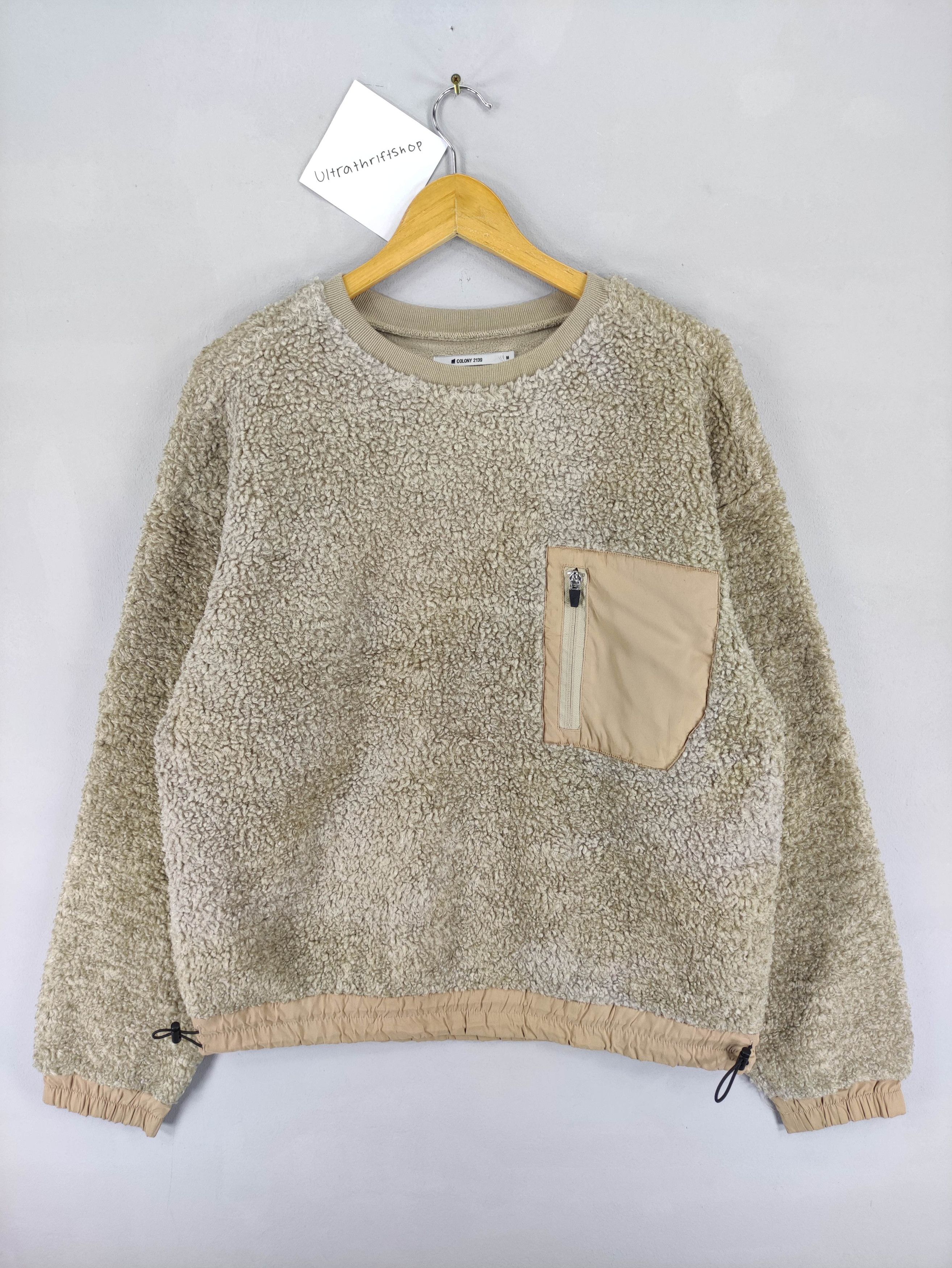Japanese Brand Colony 2139 Sherpa Sweater Jacket