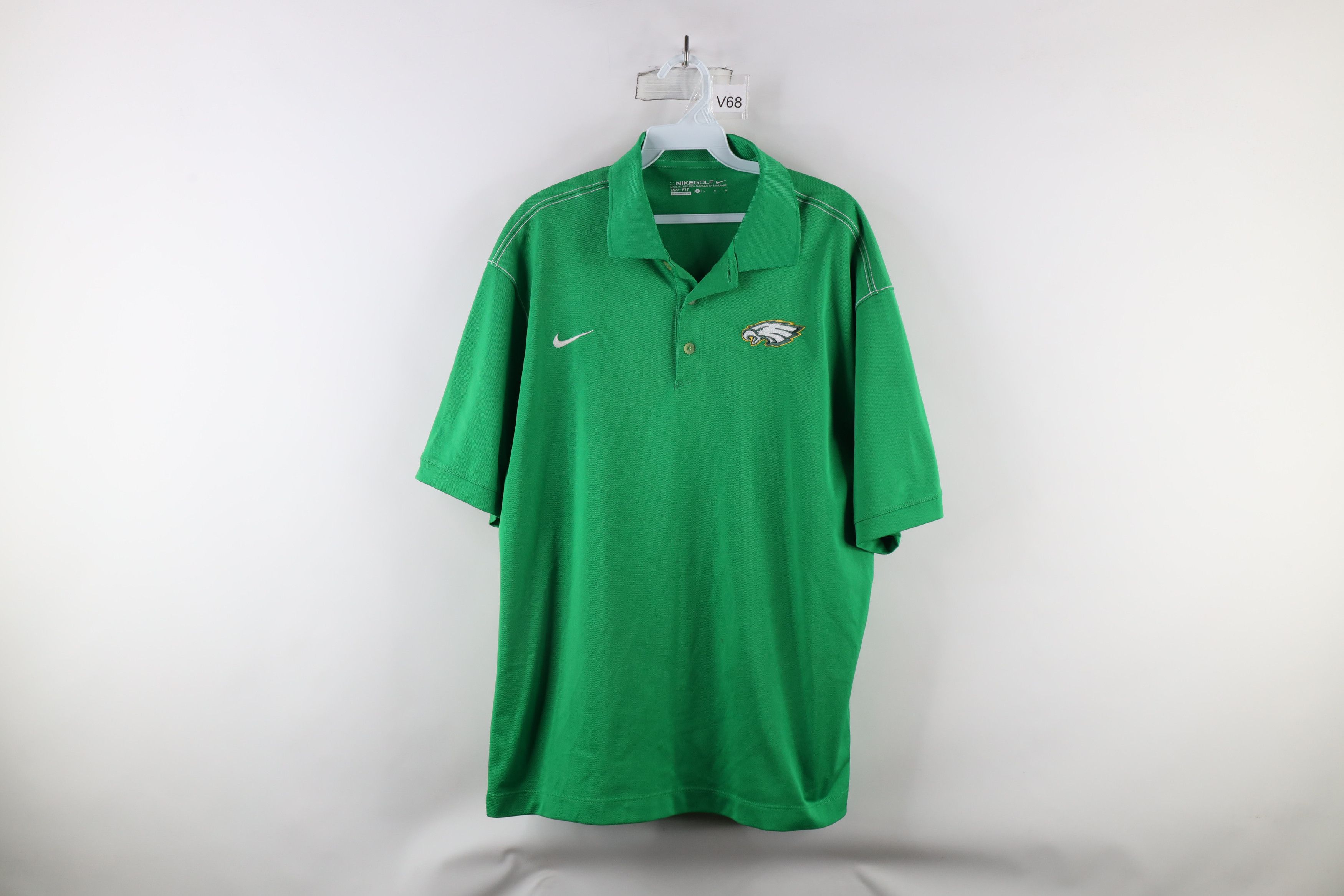 Vintage Vintage Golf Eagles Football Short Sleeve Polo Shirt Green Size US L / EU 52-54 / 3 - 1 Thumbnail