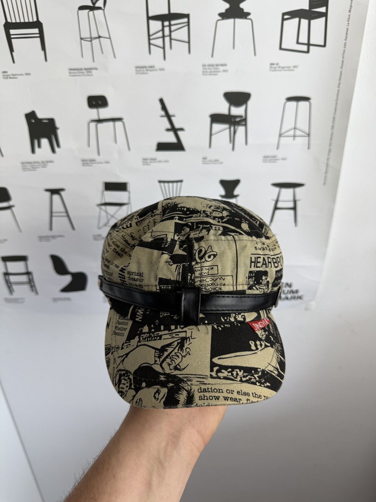 Japanese Brand Vintage y2k all over print japanese grunge opium cap hat rare Size ONE SIZE - 2 Thumbnail