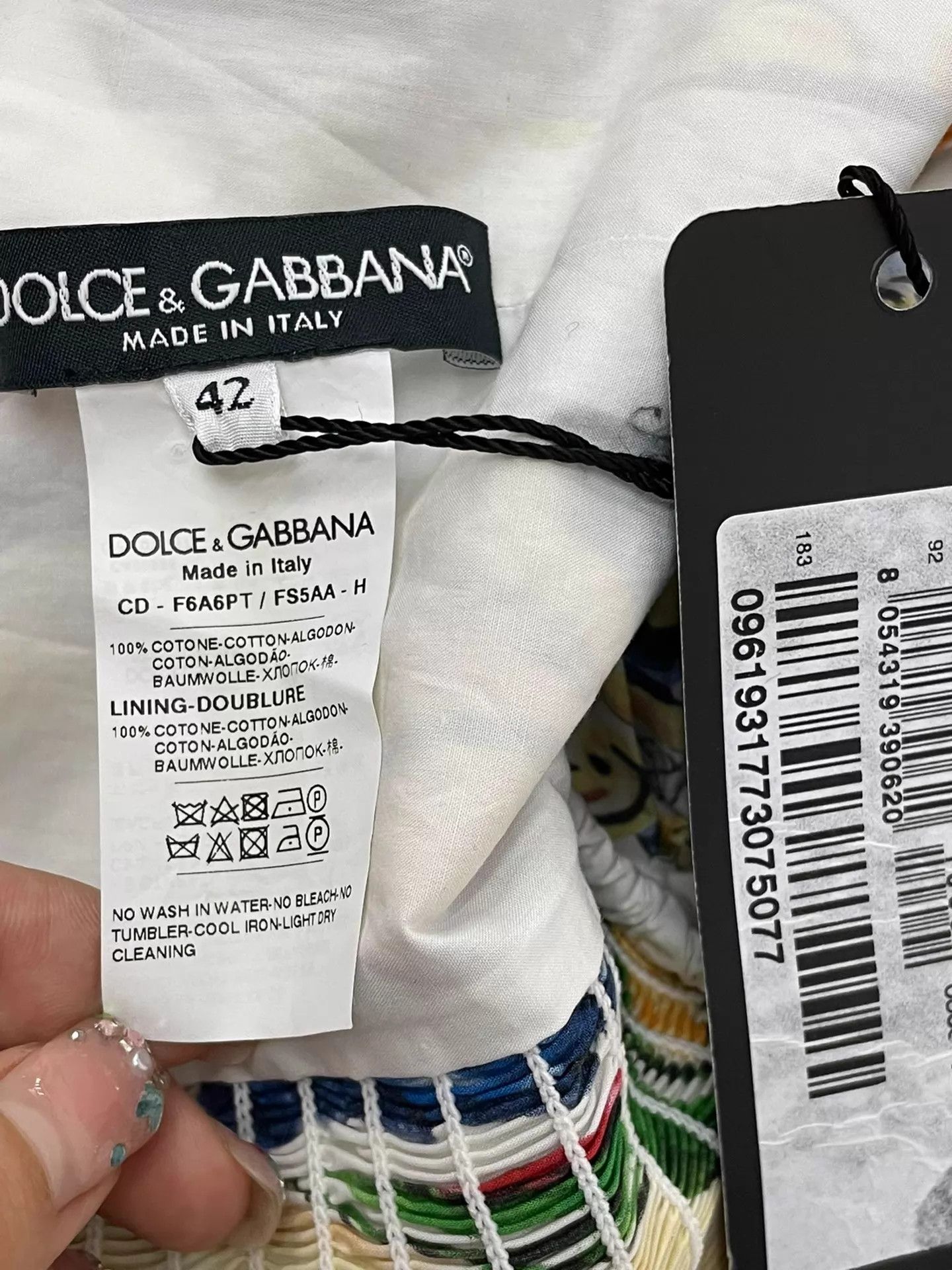 Dolce & Gabbana Dolce&Gabbana Colorful Print Cami Dress 42 Size M / US 6-8 / IT 42-44 - 4 Thumbnail