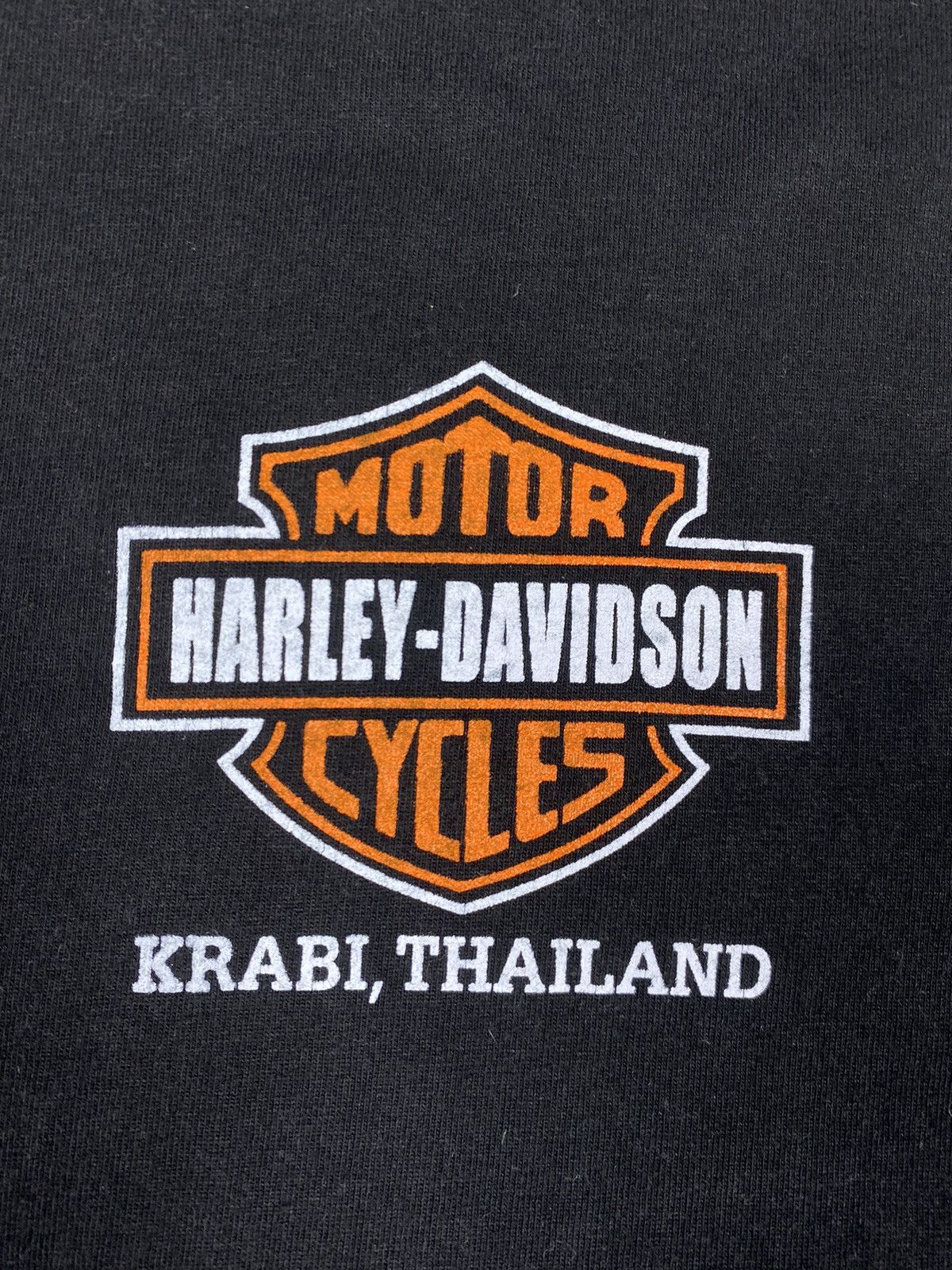 Harley Davidson × Vintage 00s Vintage Harley Davidson Central Big Logo T Shirt Tee Size US XXL / EU 58 / 5 - 11 Thumbnail