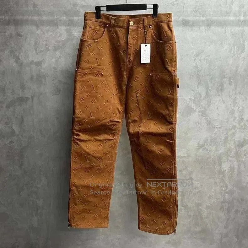 Louis Vuitton Louis Vuitton Monogram Khaki Jeans. Size US 33 - 1 Thumbnail