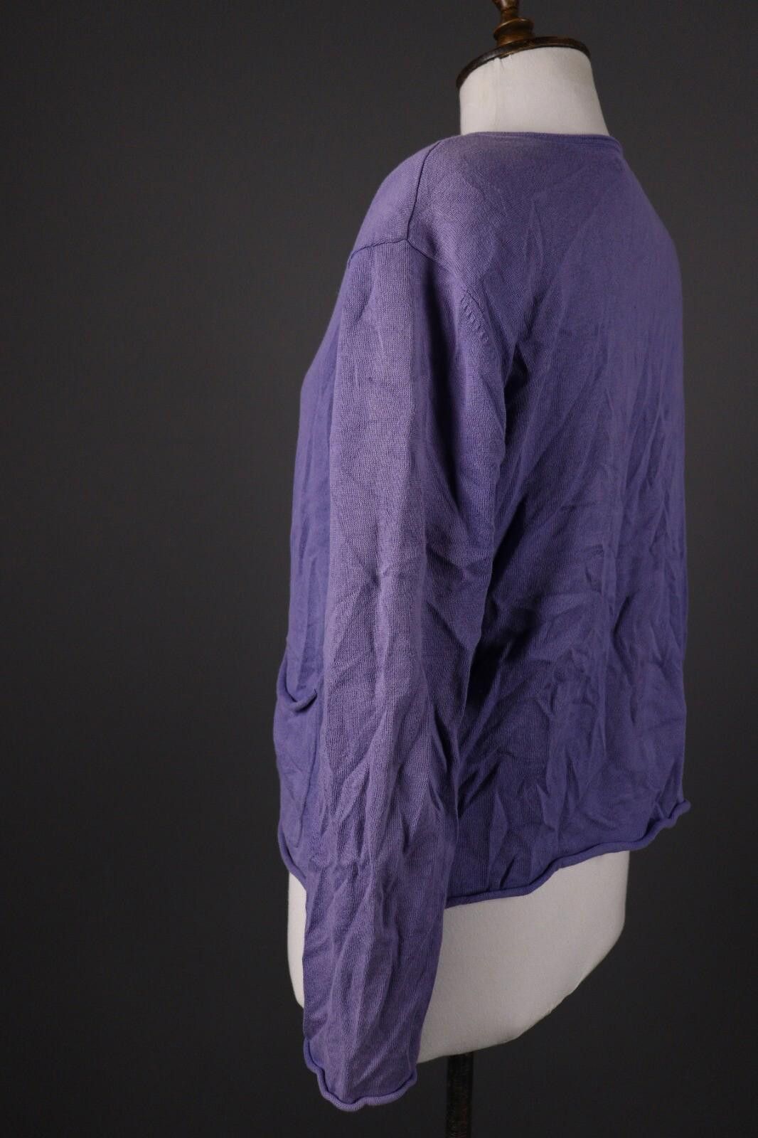 Designer Gudrun Sjoden Blue Knit Cardigan Sweater Size L Size L / US 10 / IT 46 - 6 Thumbnail