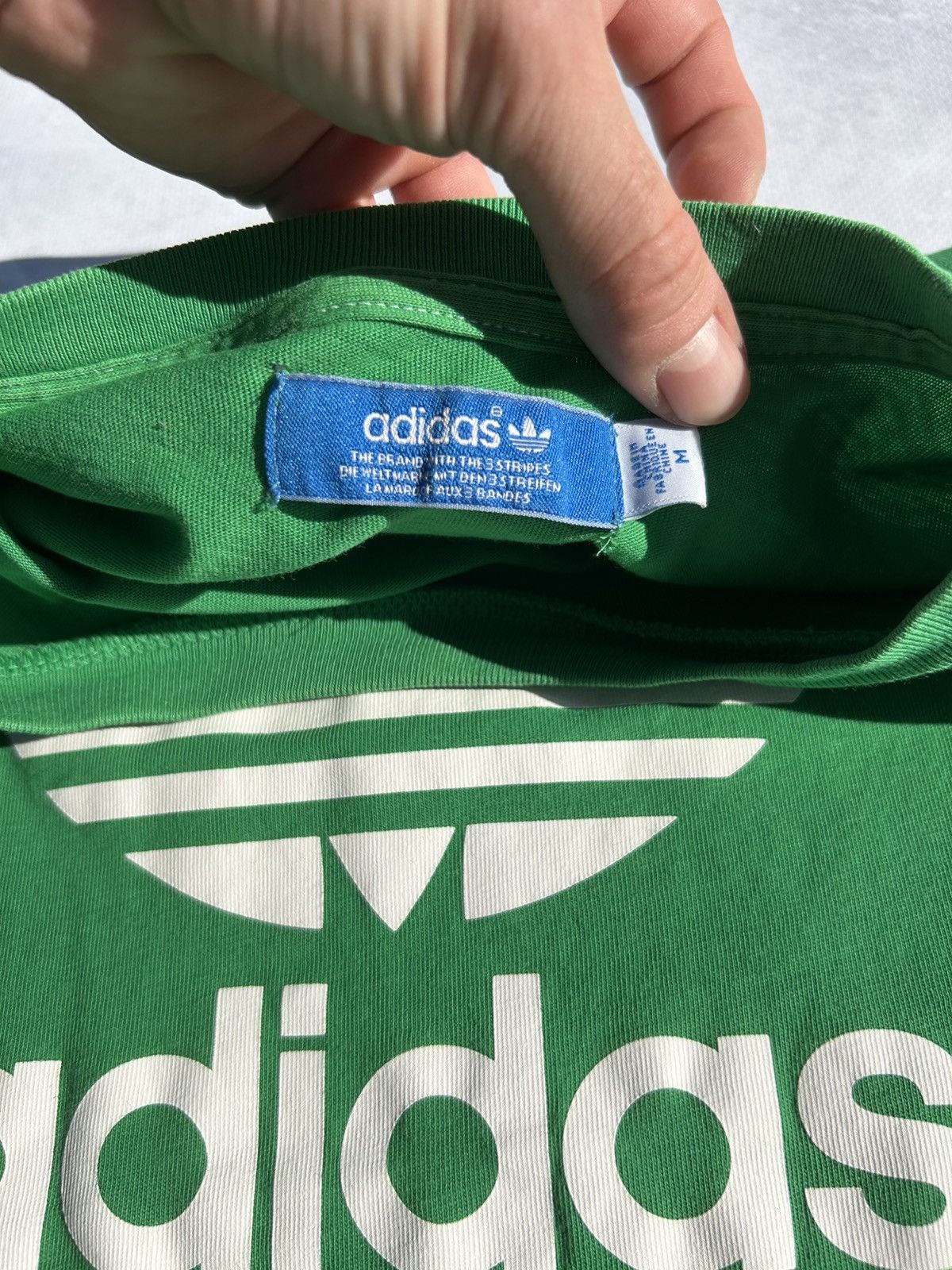 Adidas Adidas Originals T-Shirt Tee Big Trefoil Logo Chest Size M Size US M / EU 48-50 / 2 - 5 Thumbnail