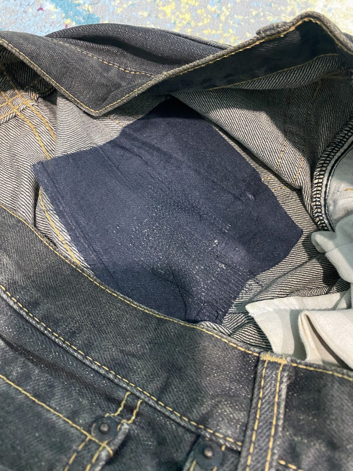 Junya Watanabe AD2004 Junya Watanabe X COMME des GARÇONS Denim Black Jeans Size US 34 / EU 50 - 17 Thumbnail