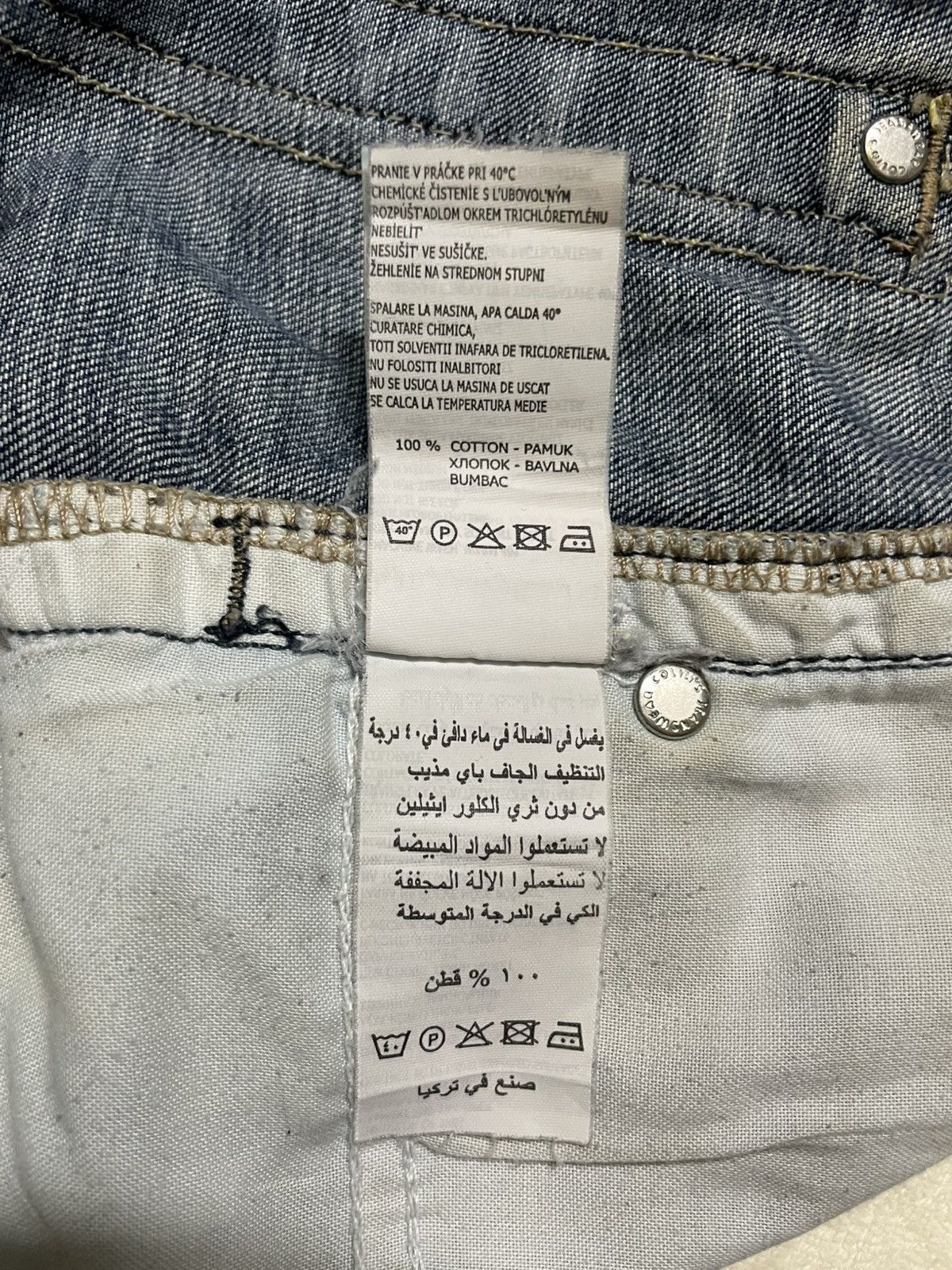 Japanese Brand Vintage Colin’s Distress Ripped Denim Jeans Size US 33 - 9 Thumbnail
