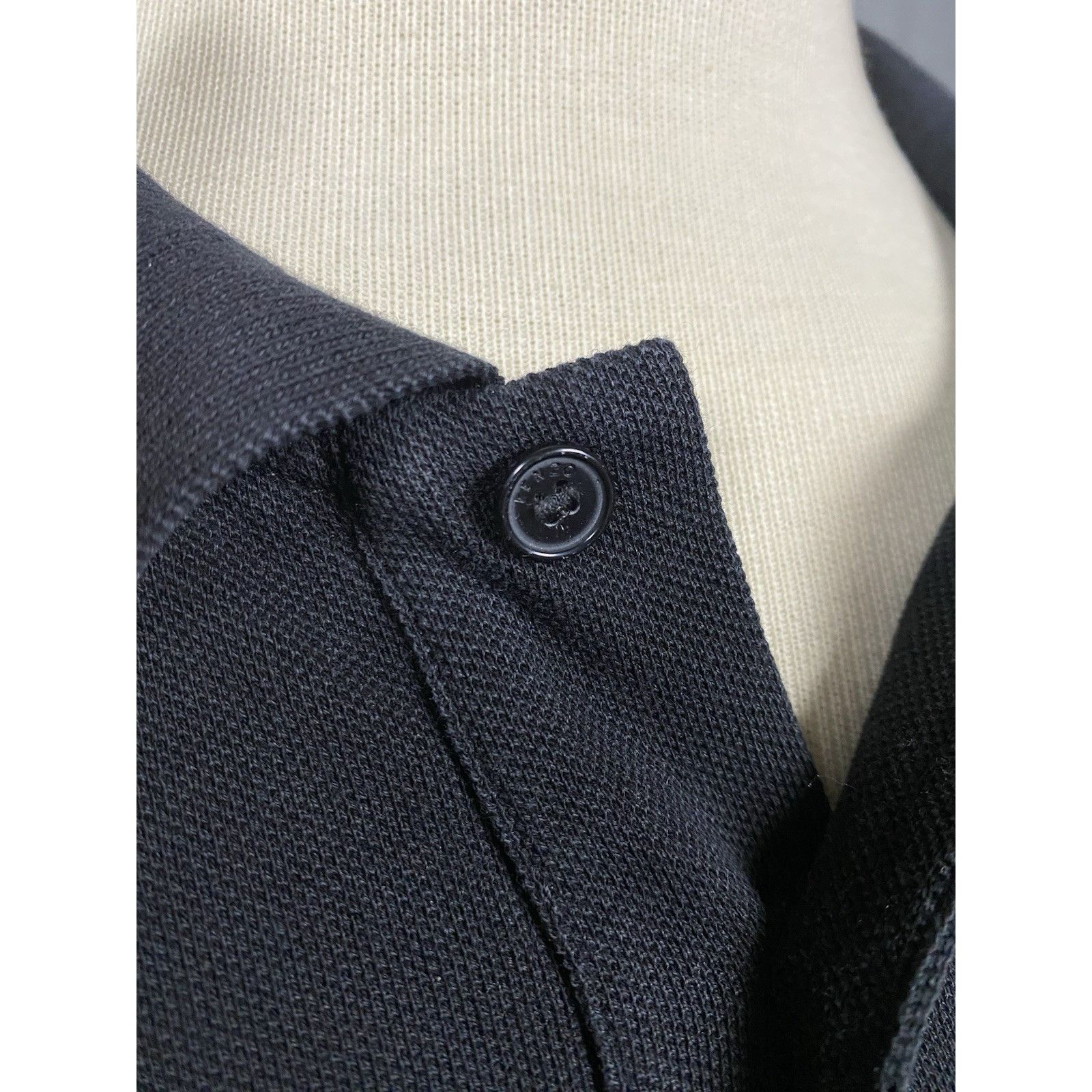 Kenzo Kenzo Small Logo Men's Black Polo Sweater Size XL Size US XL / EU 56 / 4 - 9 Thumbnail