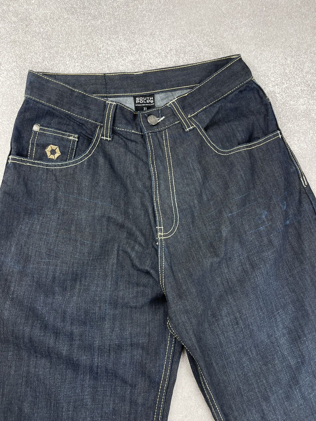 Southpole Southpole Washed Blue Rap Baggy Denim Shorts Size 31 Size US 31 - 5 Thumbnail