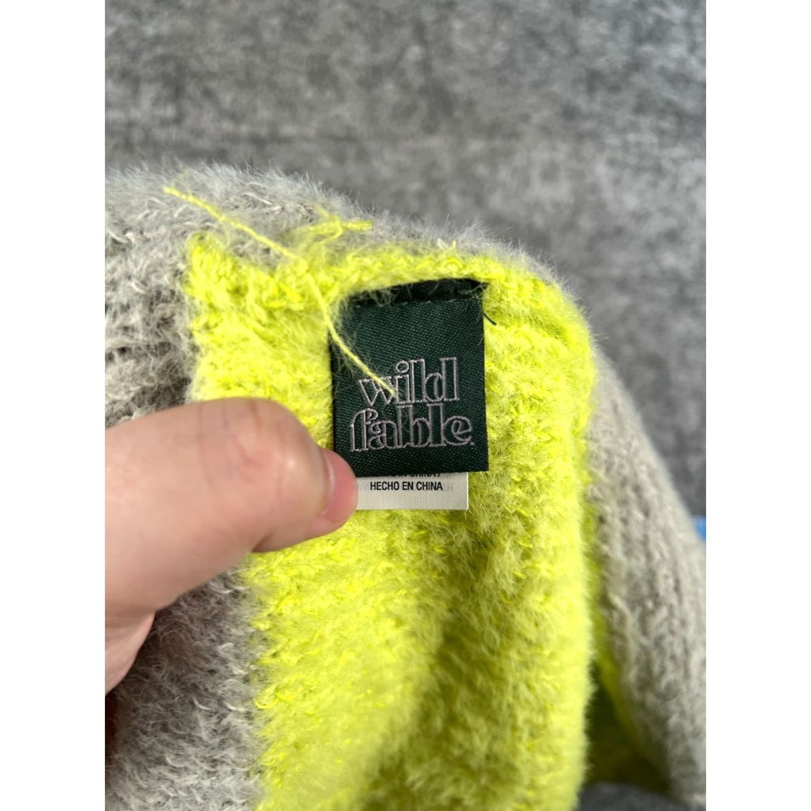 Vintage Wild Fable Beanie Women One Size Gray Yellow Knit Nylon Polyester Blend Ski NEW Hat Beanie Womens Beanie Ski Theme Fall Winter 2020s Girls Mens Size ONE SIZE - 7 Thumbnail