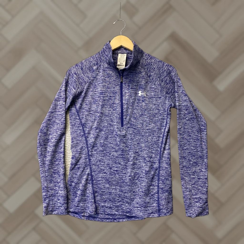 Under Armour Under Armour Womens Half-Zip Performance Pullover Blazing Purple S 122-7 Size S / US 4 / IT 40 - 1 Thumbnail