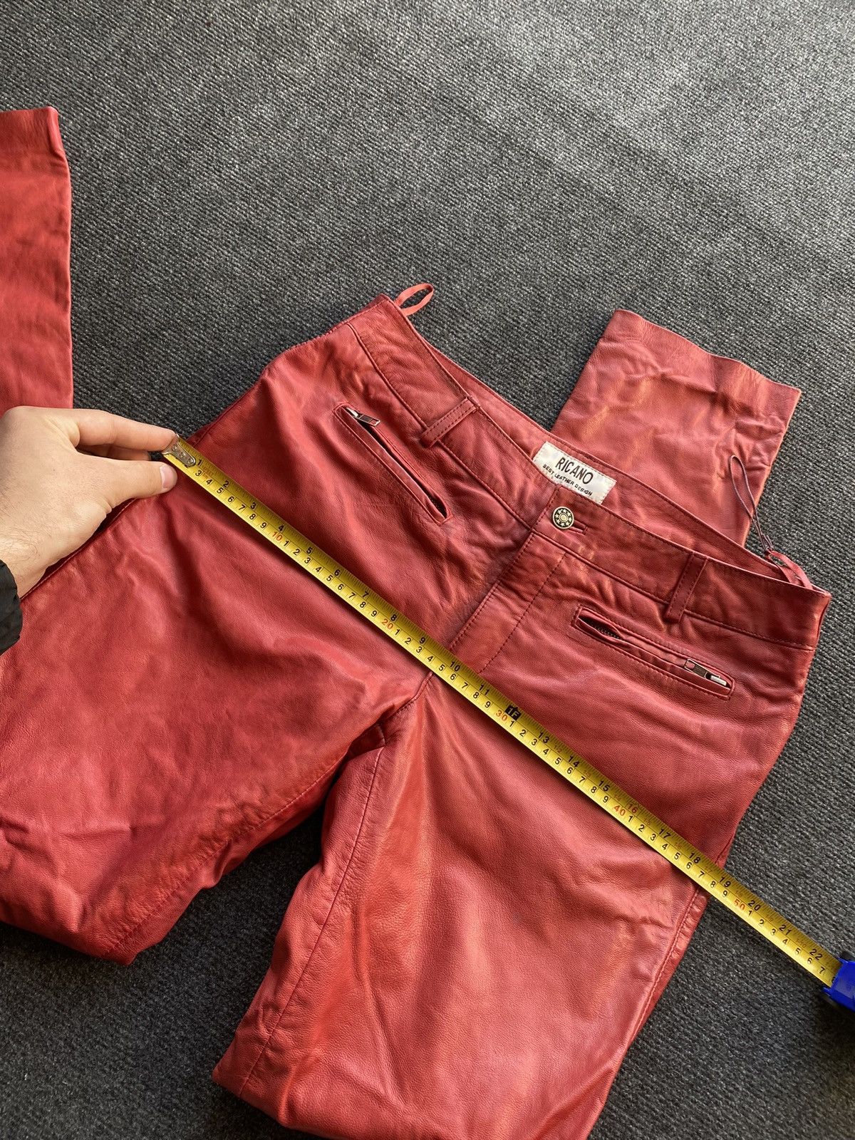 Japanese Brand 🔥Ricano Opium Punk Moto Racing Leather Pants 32 Goth emo Size 32" / US 10 / IT 46 - 7 Thumbnail