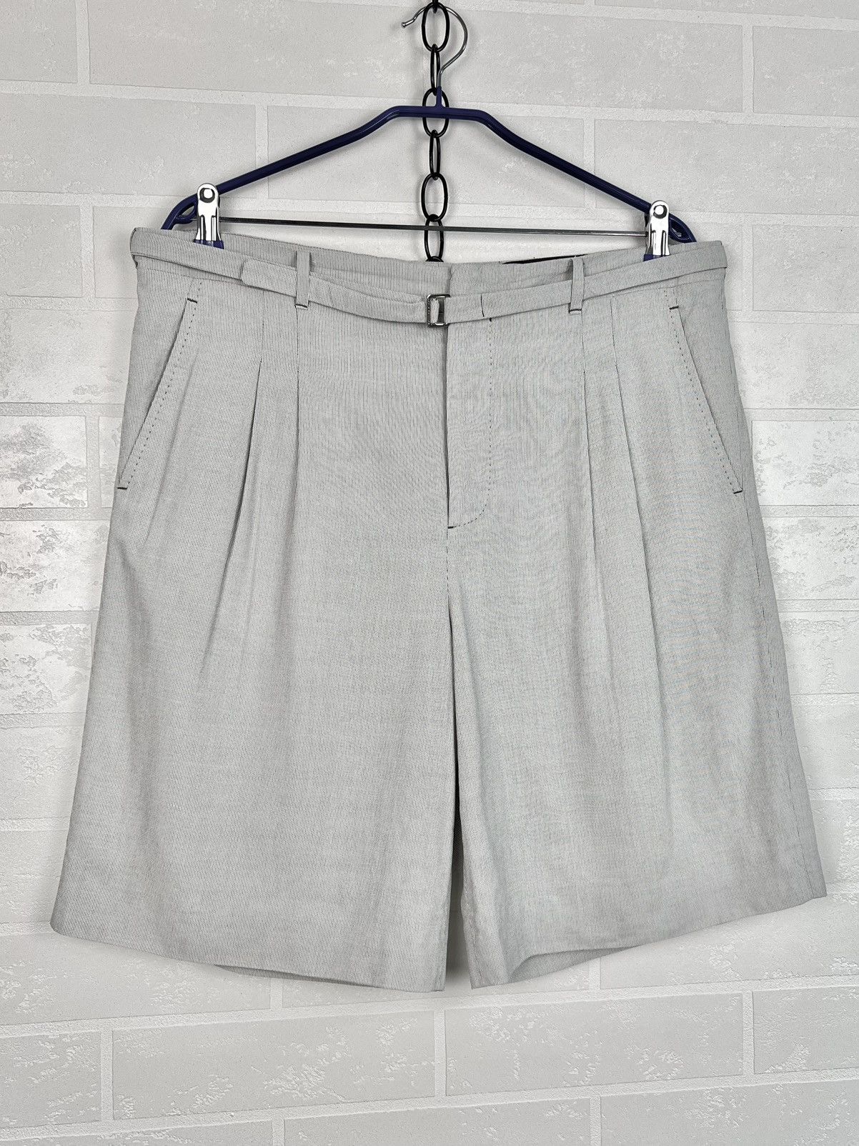 Louis Vuitton LOUIS VUITTON Shorts Chino Strap LV Plaid Cotton Gray Men's Size US 34 / EU 50 - 2 Thumbnail