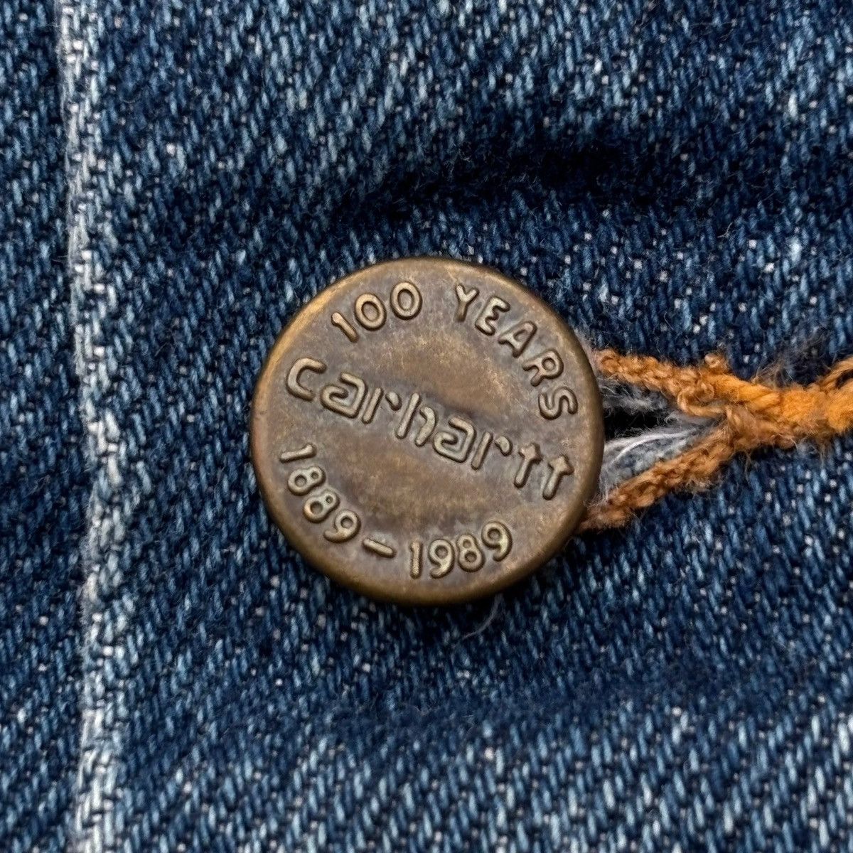 Carhartt Vintage 1989 100thANNIVERSARY Carhartt Denim Flannel Trucker Size US M / EU 48-50 / 2 - 7 Thumbnail