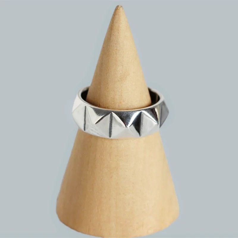 Jewelry Glossy Rhombus Ring Size ONE SIZE - 3 Thumbnail