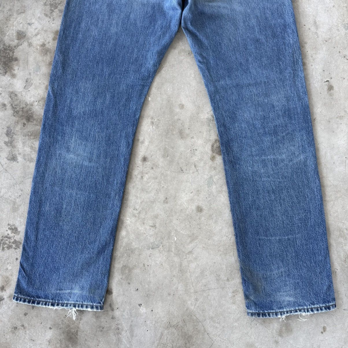 Japanese Brand W35 Vintage S002 Faded Ripped Denim Jean Pants Size US 35 - 11 Thumbnail