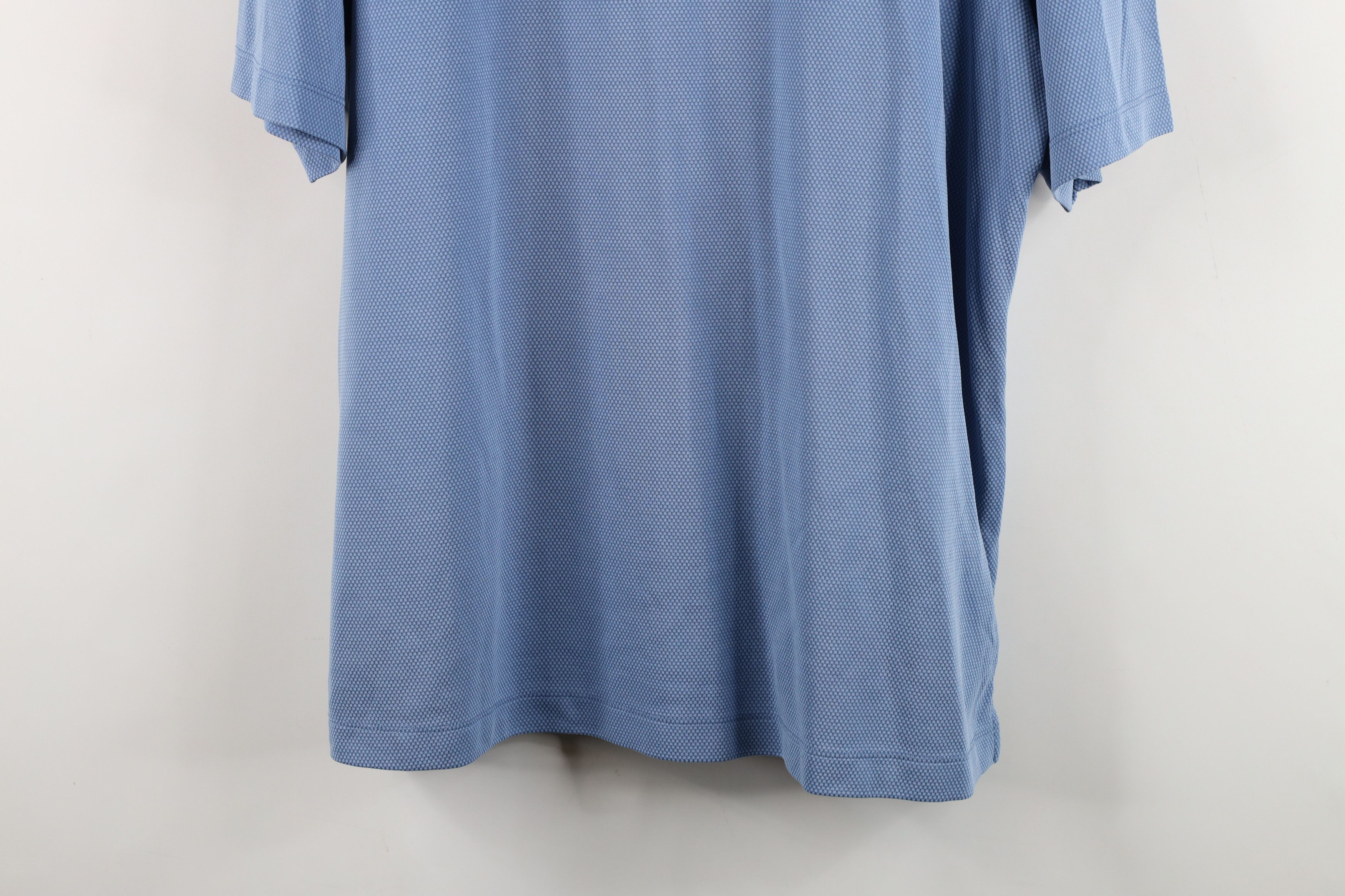 Tommy Bahama Vintage Tommy Bahama Waffle Knit Golf Polo Shirt Blue Size US L / EU 52-54 / 3 - 3 Thumbnail