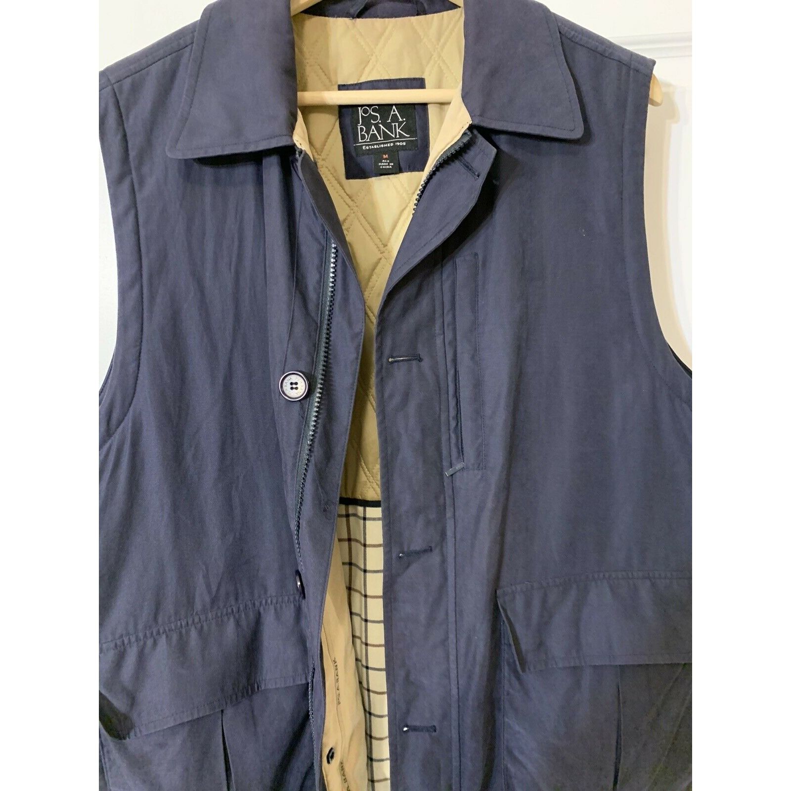 Jos. A. Bank Jos. A. Bank Vest Sz Medium Blue Outdoor Mens Size US M / EU 48-50 / 2 - 4 Thumbnail