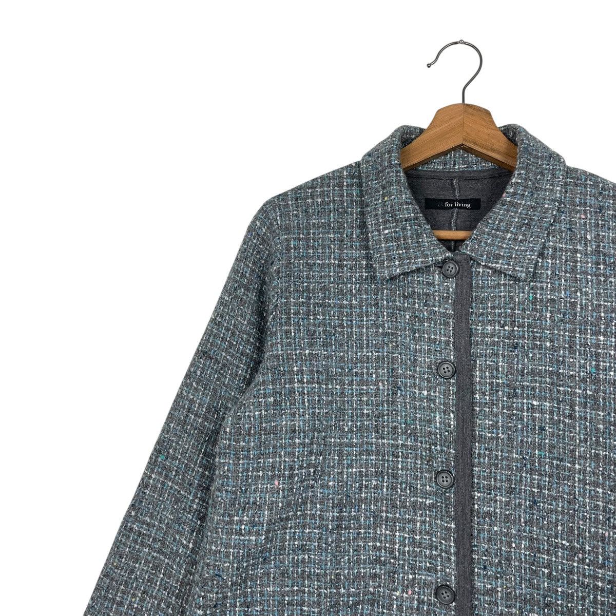 Yohji Yamamoto Yohji Yamamoto Y’s For Living Tweed Wool Jacket Size M / US 6-8 / IT 42-44 - 6 Thumbnail