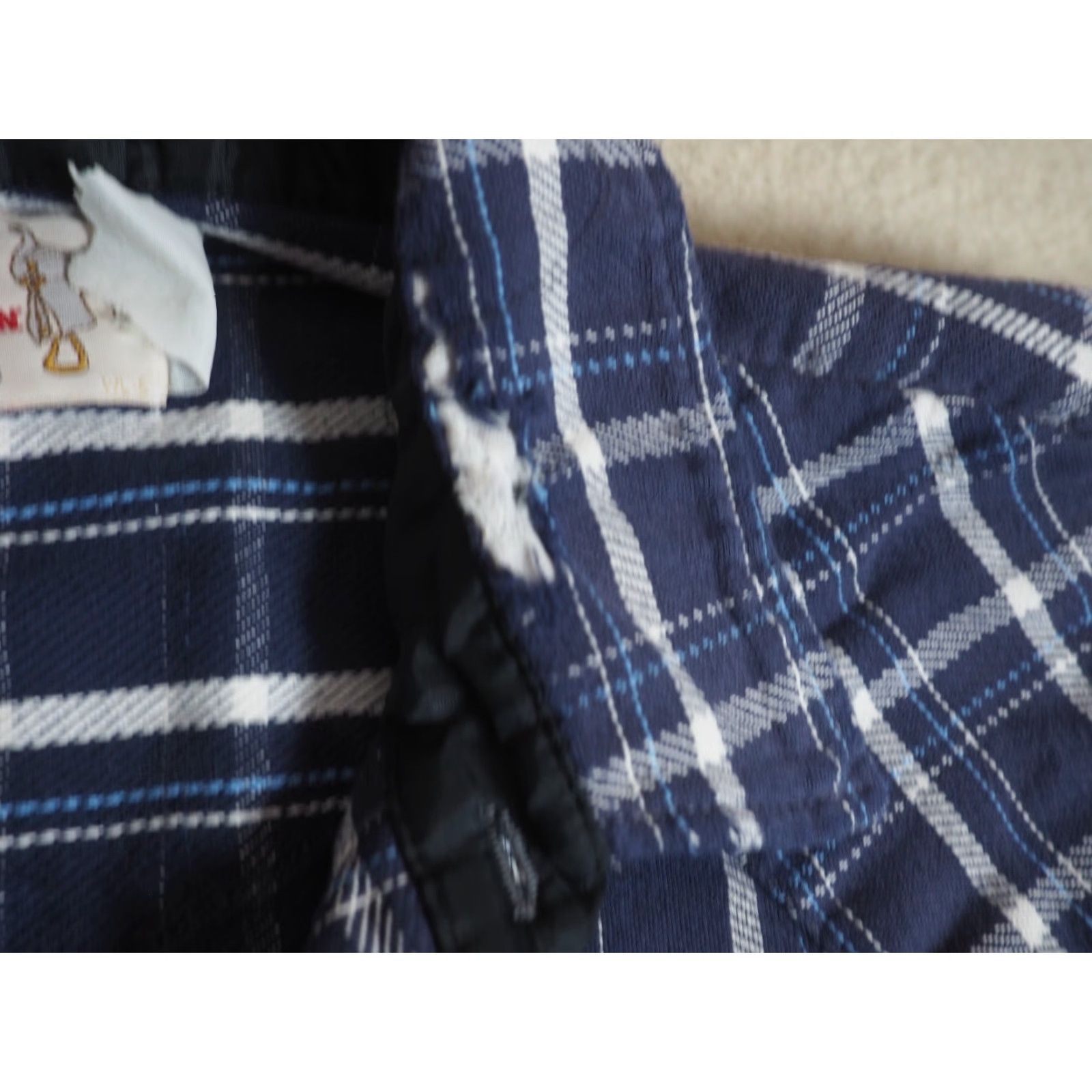 Vintage VTG Saddle King Cotton Blue White Western Flannel Grunge Pearl Snap Shirt 2X Size US XXL / EU 58 / 5 - 7 Thumbnail