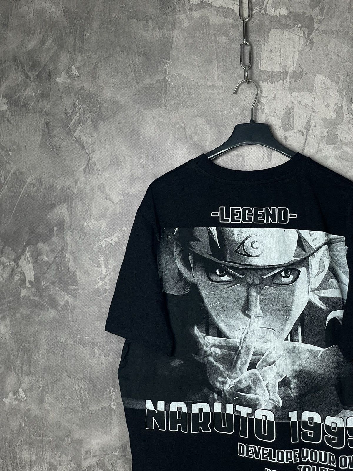 Anime × Japanese Brand × Vintage Naruto Vintage Big Logo Overprint Very Rare Anima T shirt Size US XL / EU 56 / 4 - 4 Thumbnail