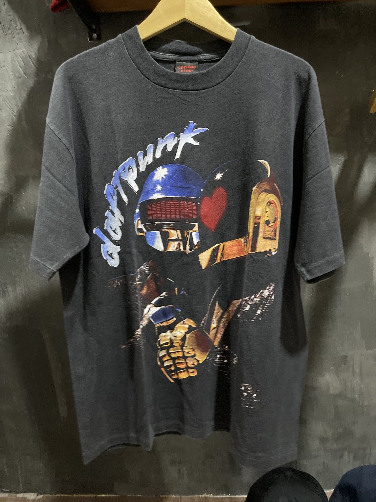 image of Vintage Daft Punk Fan Made in Black, Men's (Size XL)