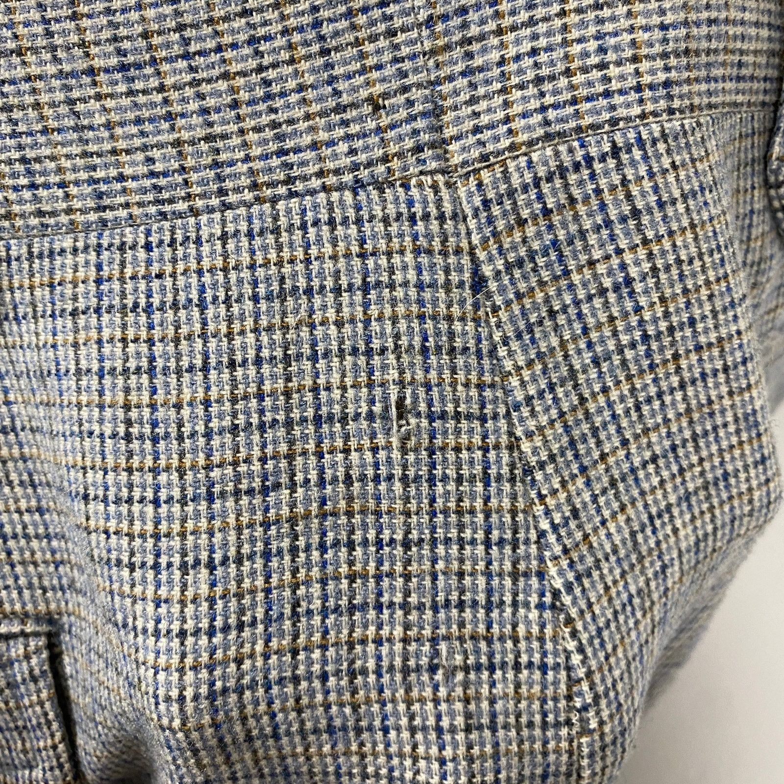 Pendleton Vintage Pendleton Mens Wool Plaid 70s Trousers Pants Size 35" - 8 Thumbnail