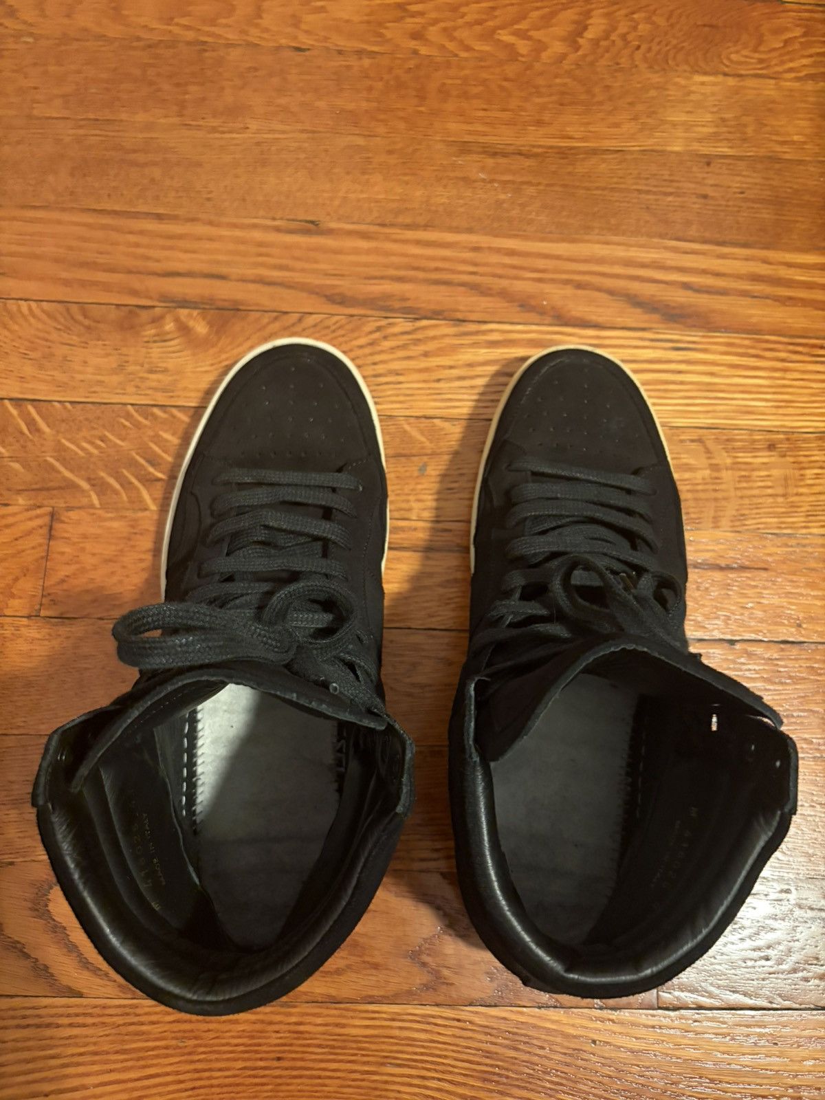 Yves Saint Laurent yves saint laurent black hightops Size US 12 / EU 45 - 5 Thumbnail