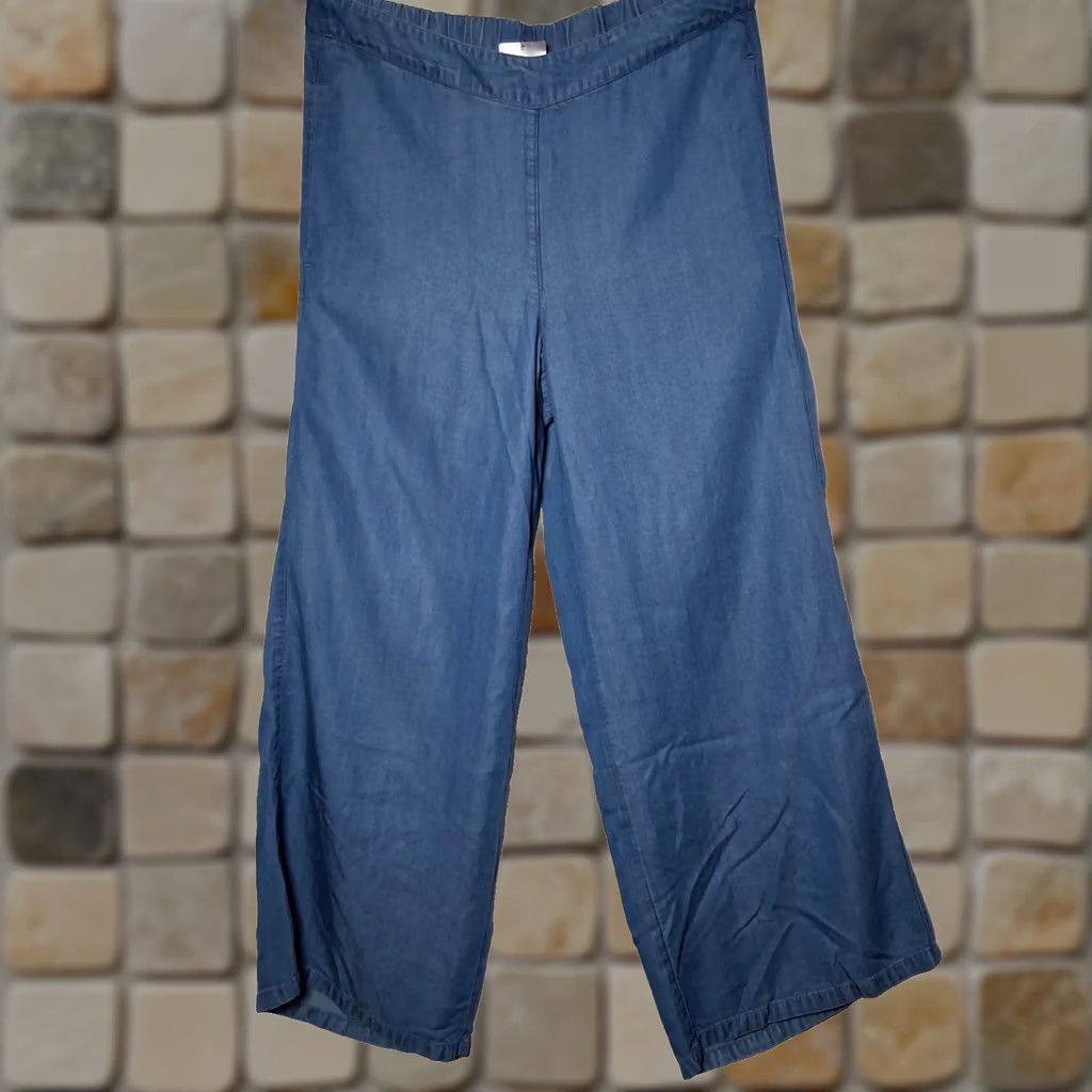 J. Jill J. Jill Denim Jeans XS Lightweight Chambray Blue Tencel Lyocell Read Wide-Leg Spring Summer Womens Size 26" / US 2 / IT 38 - 1 Thumbnail