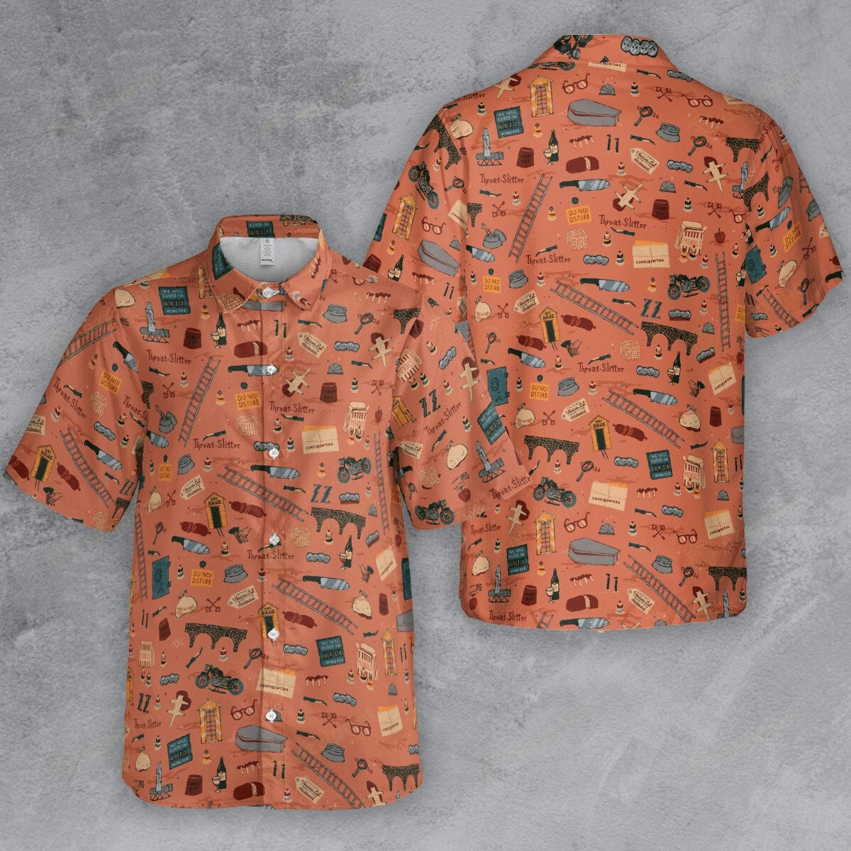 Designer × The Unbranded Brand Grand Budapest Hotel Pattern Button Down Shirt Size US S / EU 44-46 / 1 - 4 Thumbnail