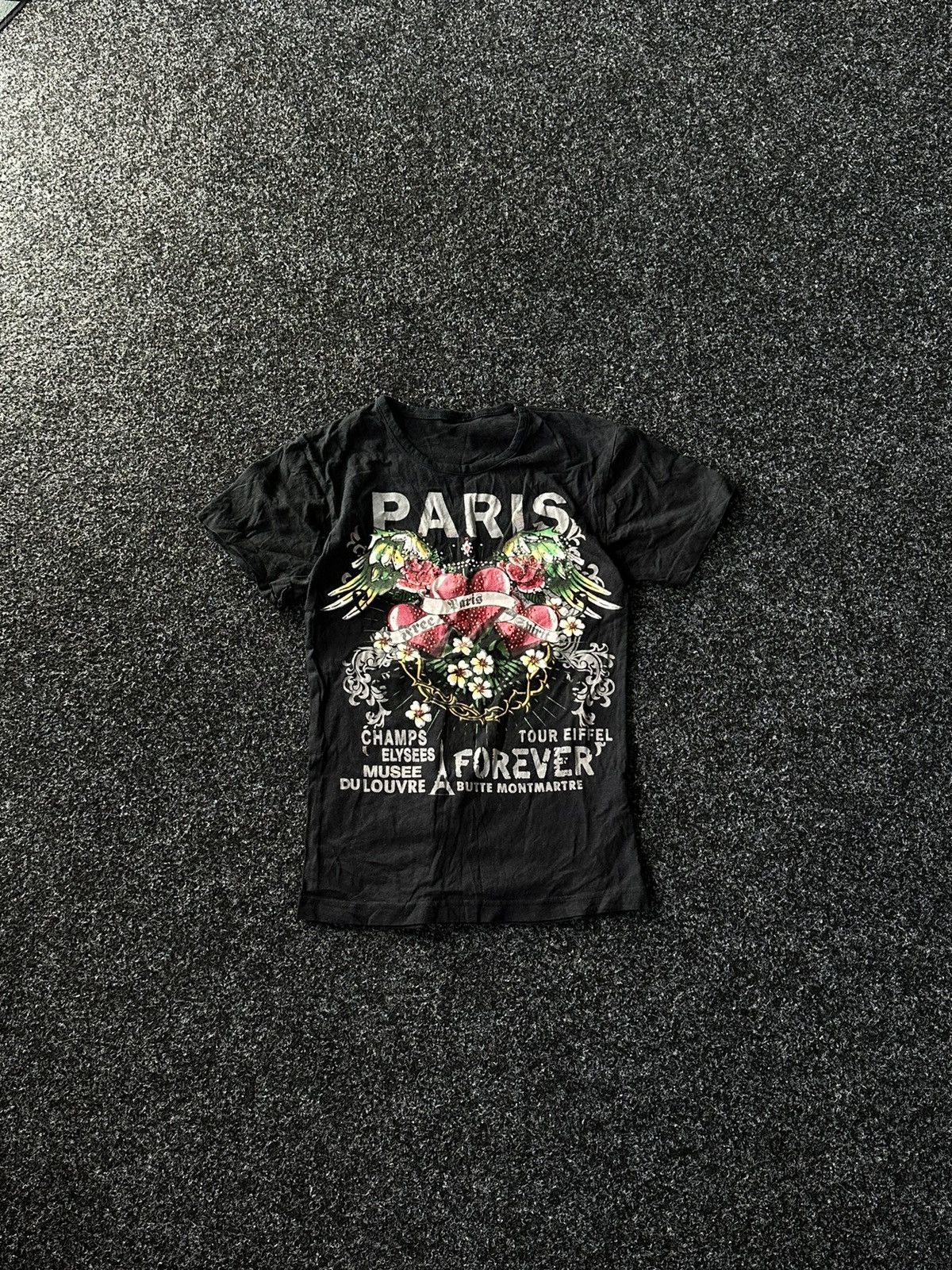 Designer × Ed Hardy 🚨Vintage Ed Hardy STYLE tiger big True Love Logo Women Tee Size M / US 6-8 / IT 42-44 - 1 Thumbnail