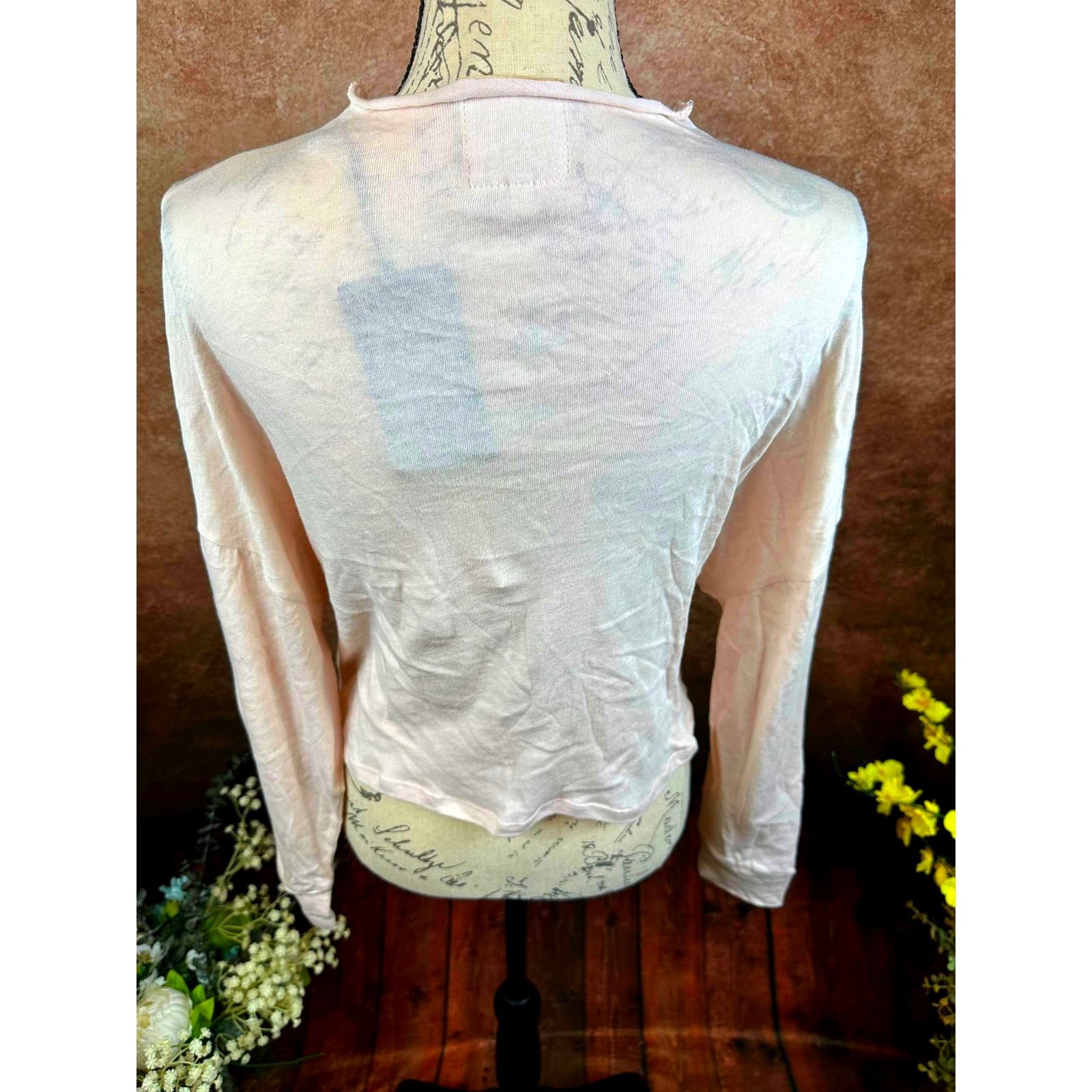 Other Chaser Gauzy Cotton Funnel Neck Drop Shoulder Light Pink S Size S / US 4 / IT 40 - 8 Thumbnail