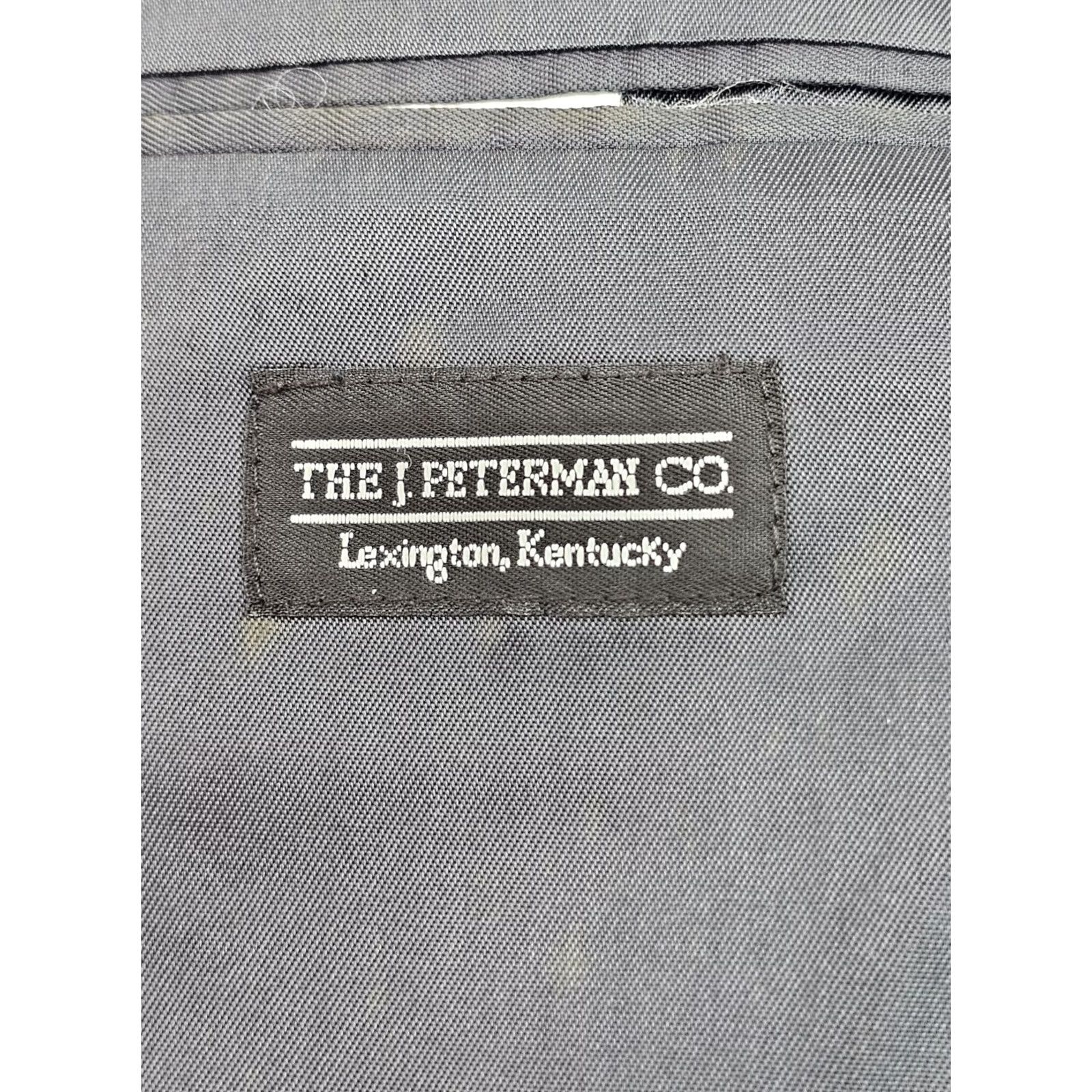 Vintage VINTAGE J. Peterman Co. Pure Wool Sport Coat Navy Blue 44R 2-Button Lined Blazer Men Dress Coat Jacket Sport Coat Size 44R - 5 Thumbnail