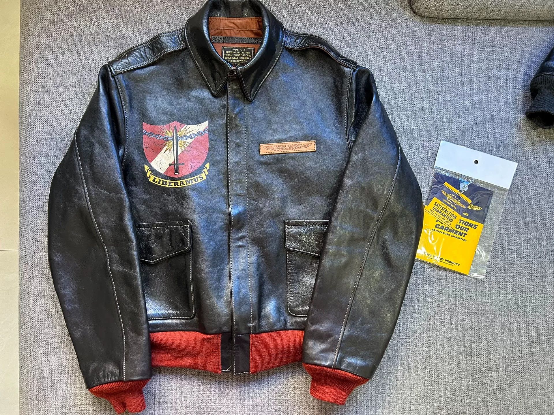 TOYS McCOY Limited Edition A2 Leather Jacket Size US M / EU 48-50 / 2 - 1 Thumbnail