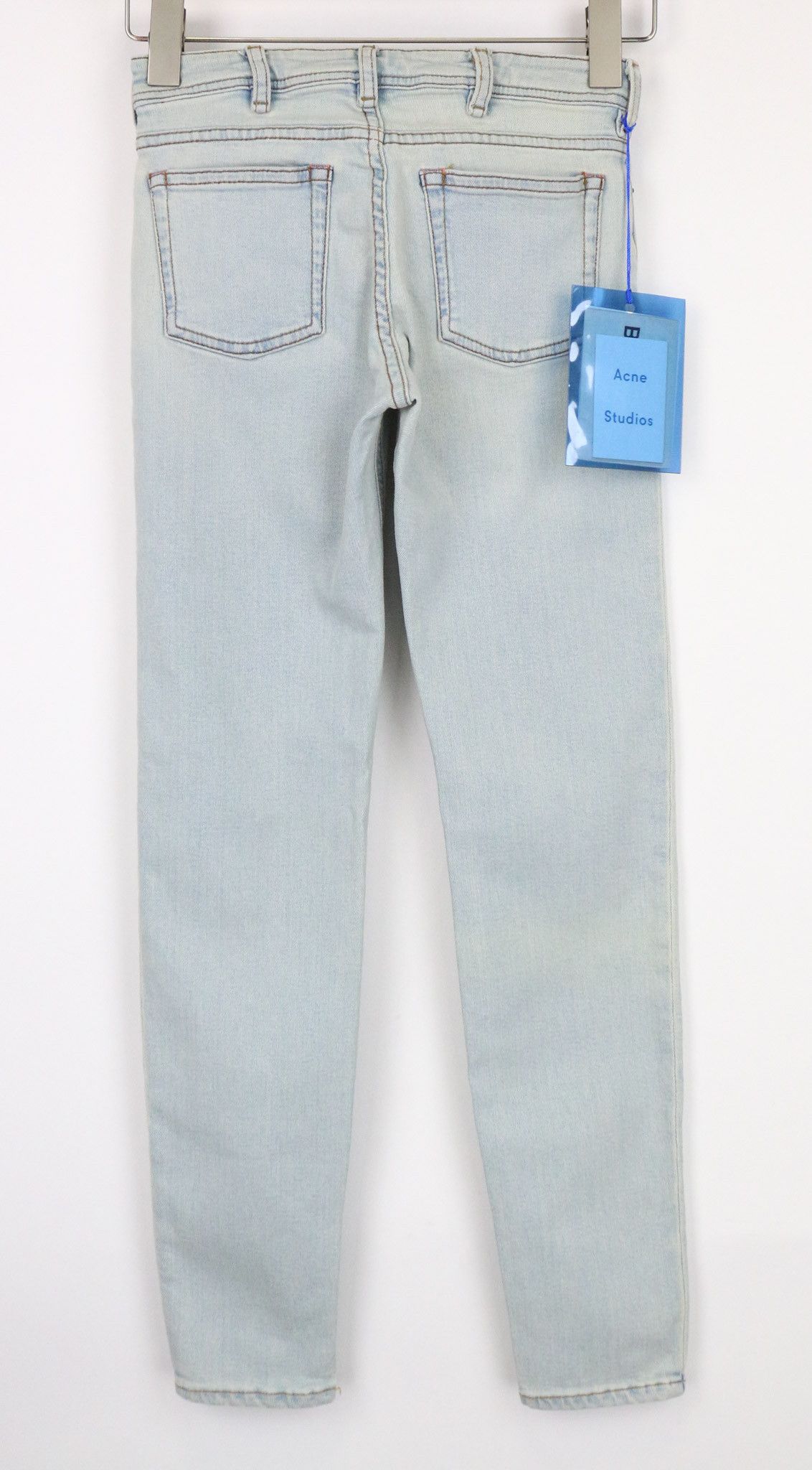 Acne Studios CLIMB W24/L32 Light Blue Skinny Stretch Jeans 75064 Size 24" / US 00 / IT 34 - 2 Thumbnail