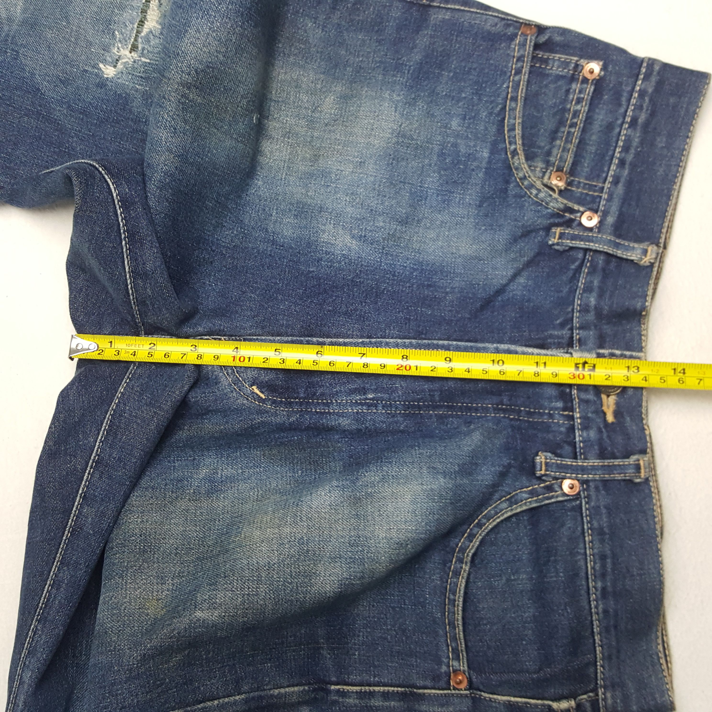 Evisu × Japanese Brand × Vintage Vintage Evisu Japanese Brand Daicock Custom Art Denim Jeans Size US 30 / EU 46 - 10 Thumbnail