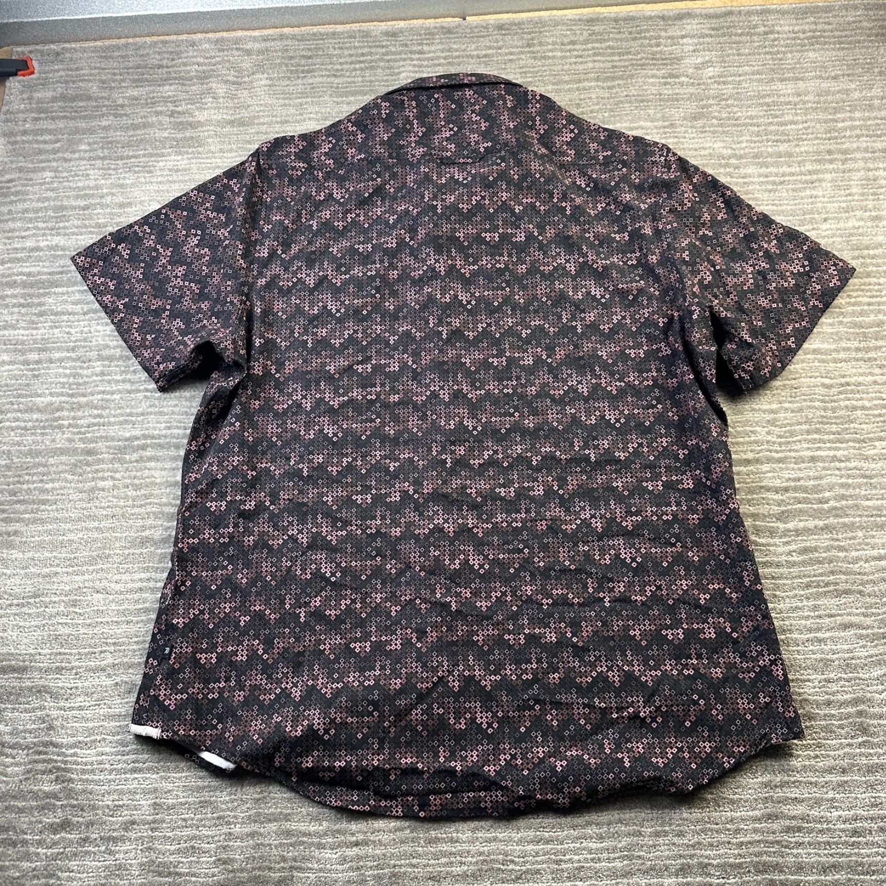 Vintage 7 Diamonds Shirt Mens Extra Large 4 Way Stretch Button Up Geometric Size US XL / EU 56 / 4 - 3 Thumbnail