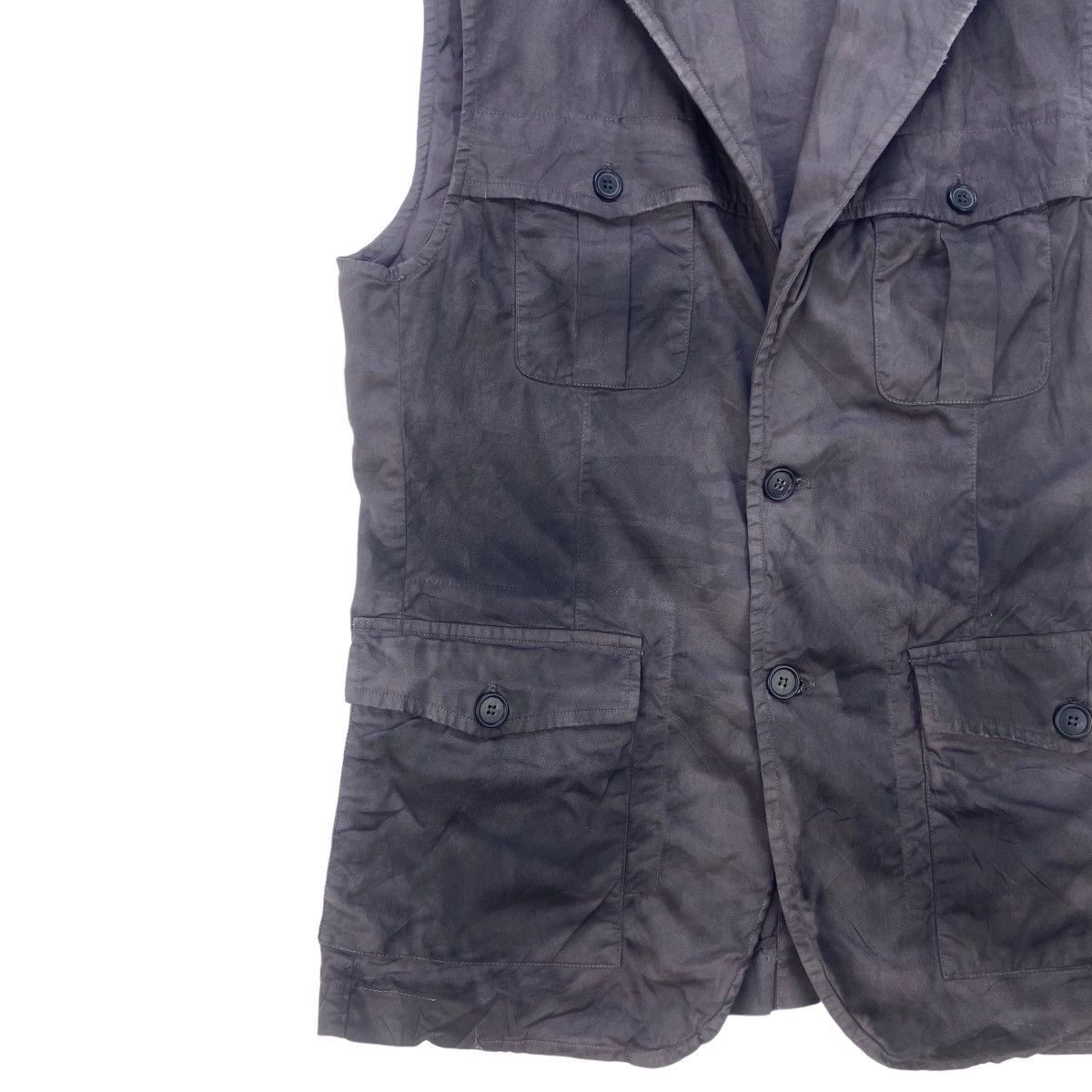 🔥Rare Emmegierrefashion Discoloured Style Sleeveless Jacket