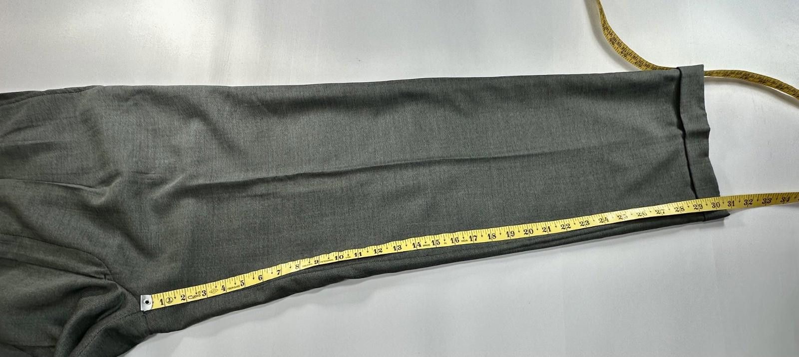 The Unbranded Brand Unbranded Pleated Straight Leg Dress Pants Mens Gray 34/30 Size US 34 / EU 50 - 5 Thumbnail