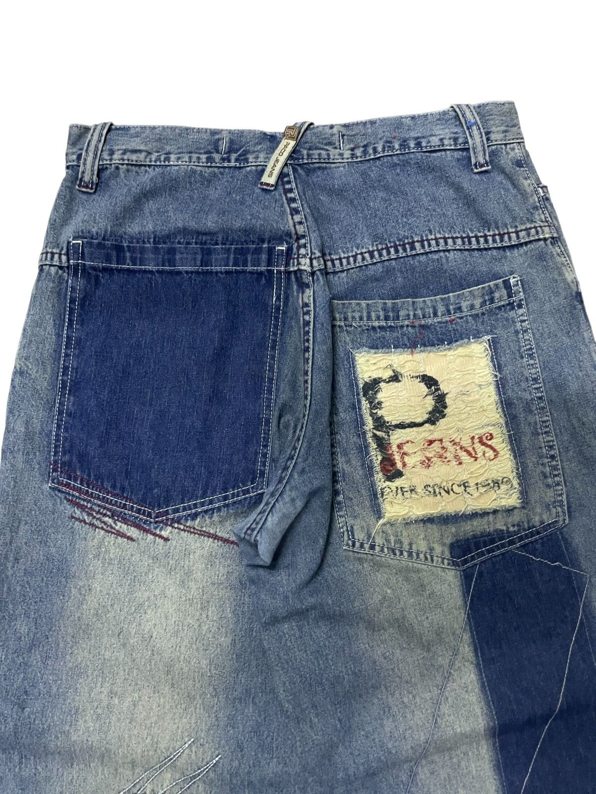 JNCO × Southpole Y2K Paco Baggy Massive Deconstructed Rap Hip Hop Jeans Denim Size US 30 / EU 46 - 15 Thumbnail