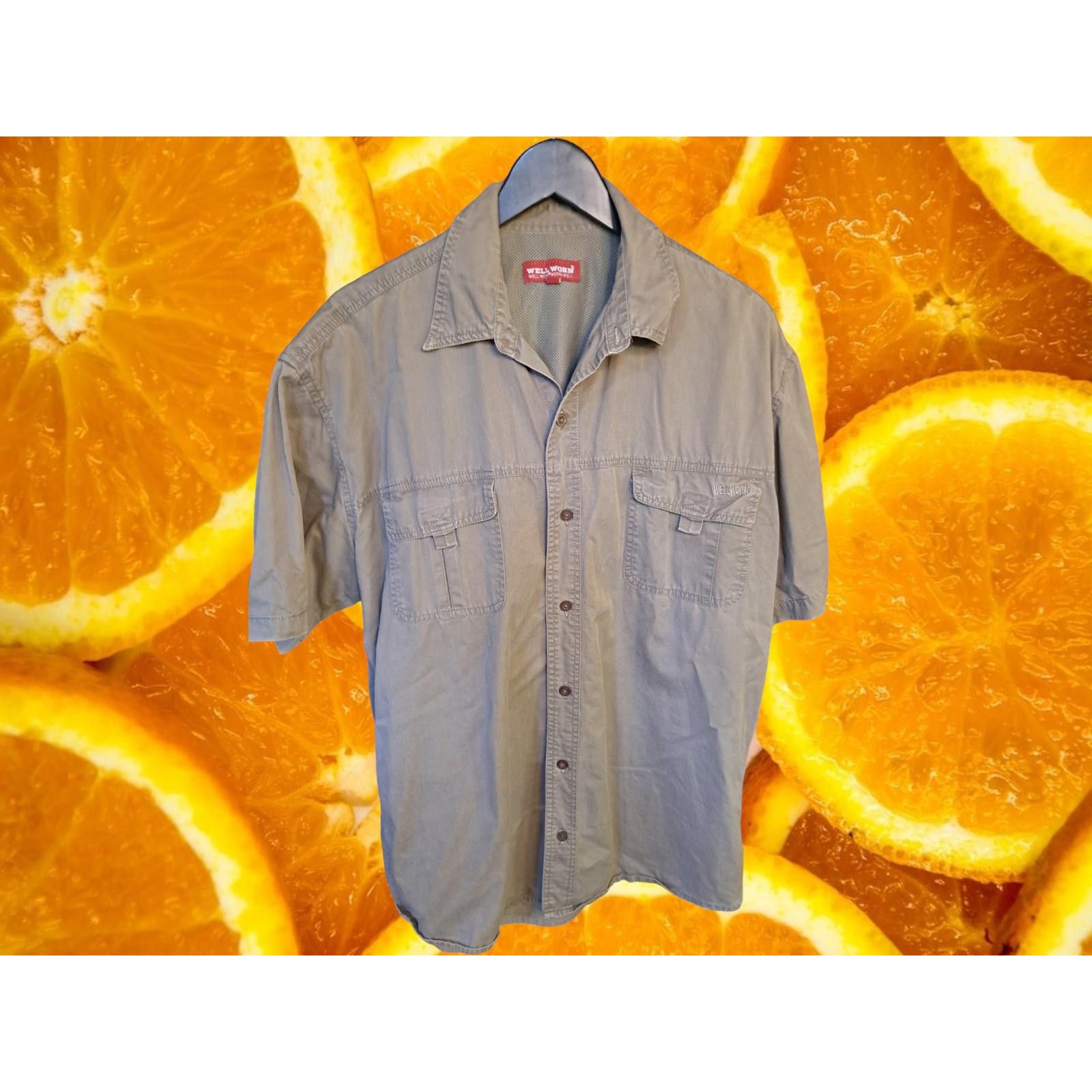Other Well Worn Tan Button Up Short Sleeve Shirt Size XL Size US XL / EU 56 / 4 - 1 Thumbnail